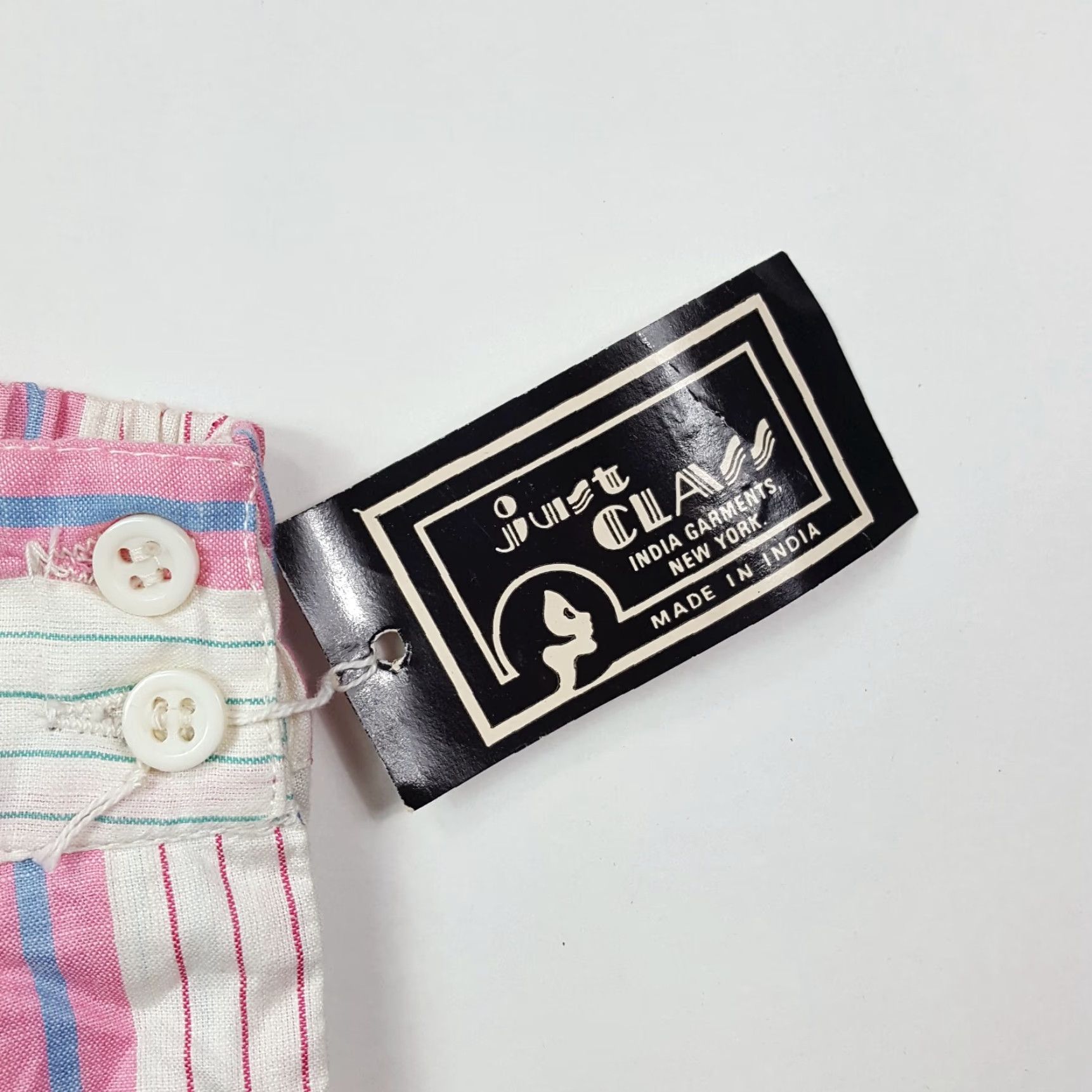Vintage VINTAGE Just Class Pink Striped Lounge Shorts Women M 30-31 Elastic Waist High Rise Sleep Boyfriend 80s Casual Indoor Nightwear RGB? Size 30" / US 8 / IT 44 - 3 Thumbnail