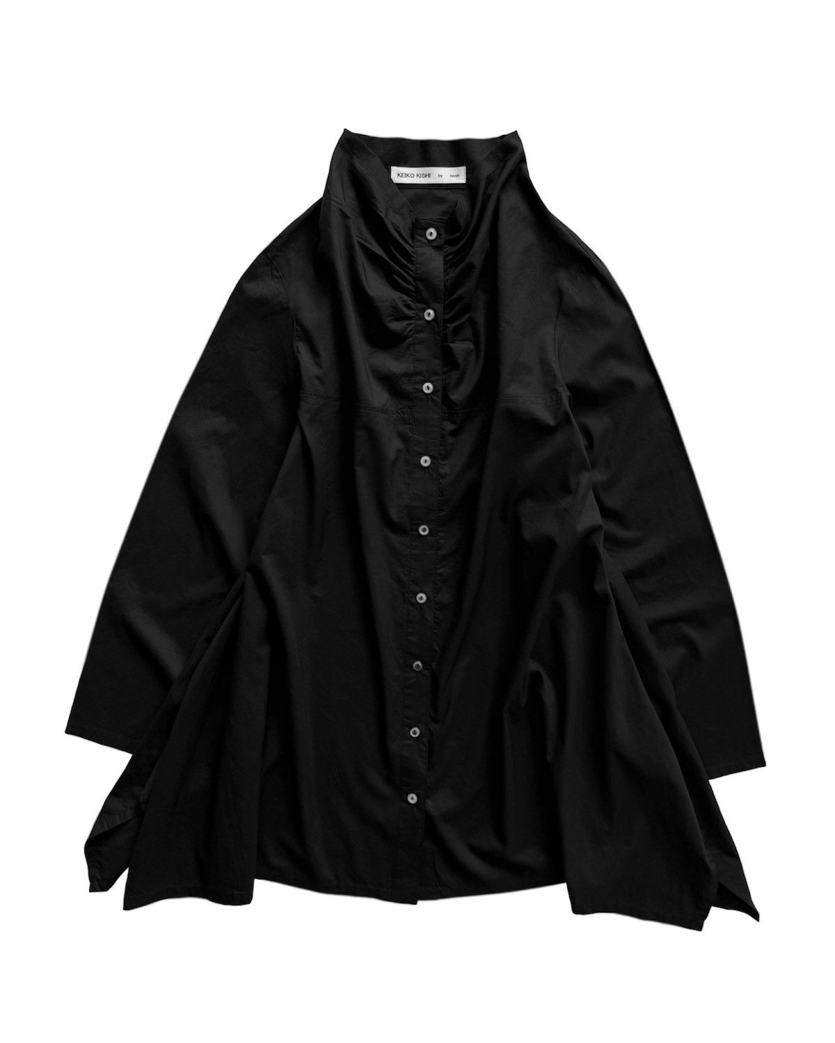 Japanese Brand KEIKO KISHI BLACK BUTTON SHIRT Size M / US 6-8 / IT 42-44 - 1 Thumbnail