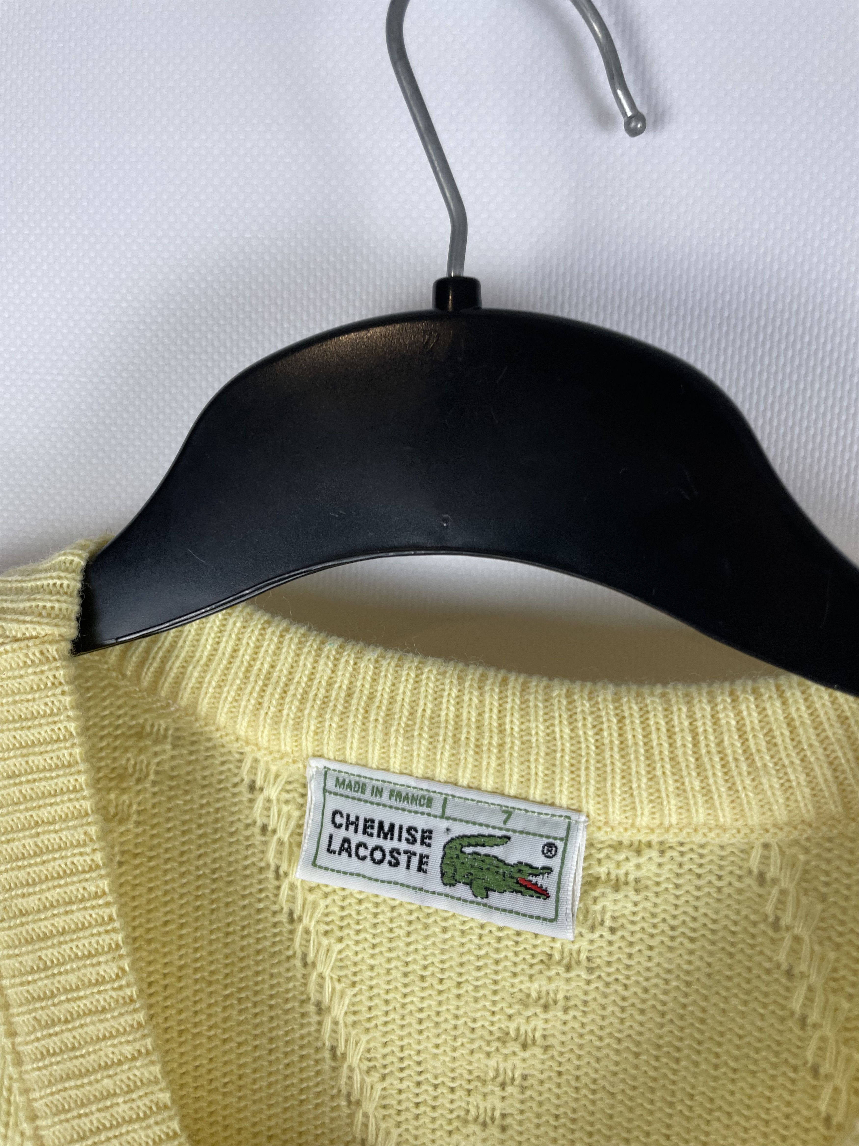 Lacoste Lacoste Vintage Check Knit Sweater Size US XL / EU 56 / 4 - 5 Thumbnail