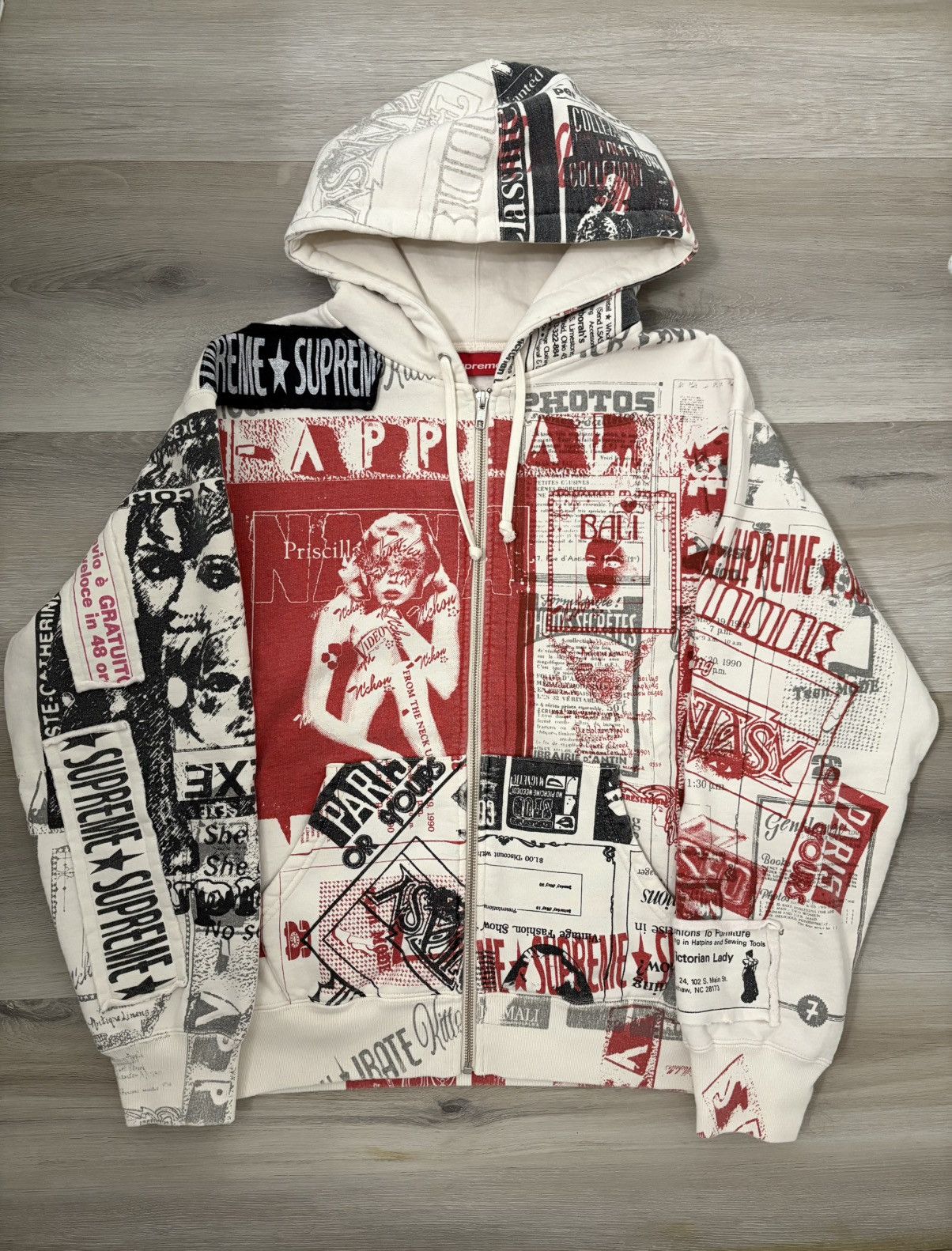 Supreme Rare Supreme Che Hooded Zip Up Sweater White | Grailed