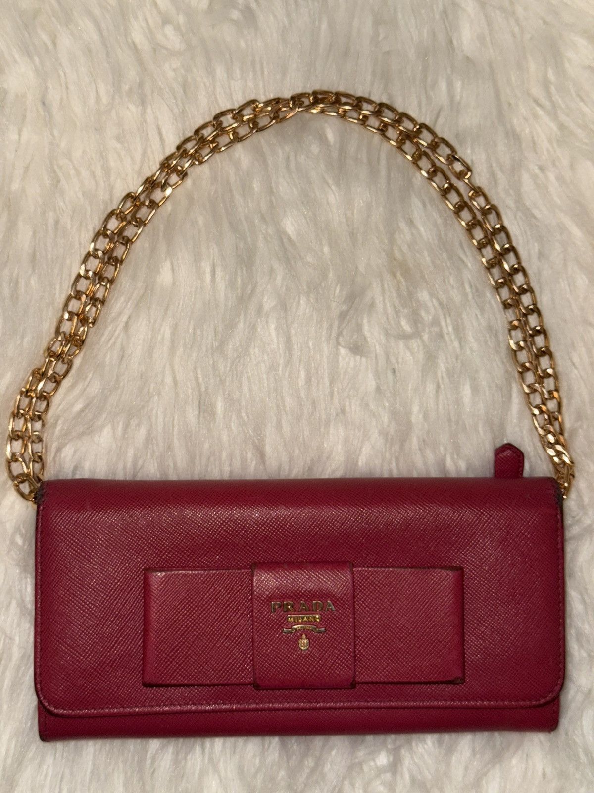 Prada Prada Pink Saffiano Long Wallet Size ONE SIZE - 14 Thumbnail