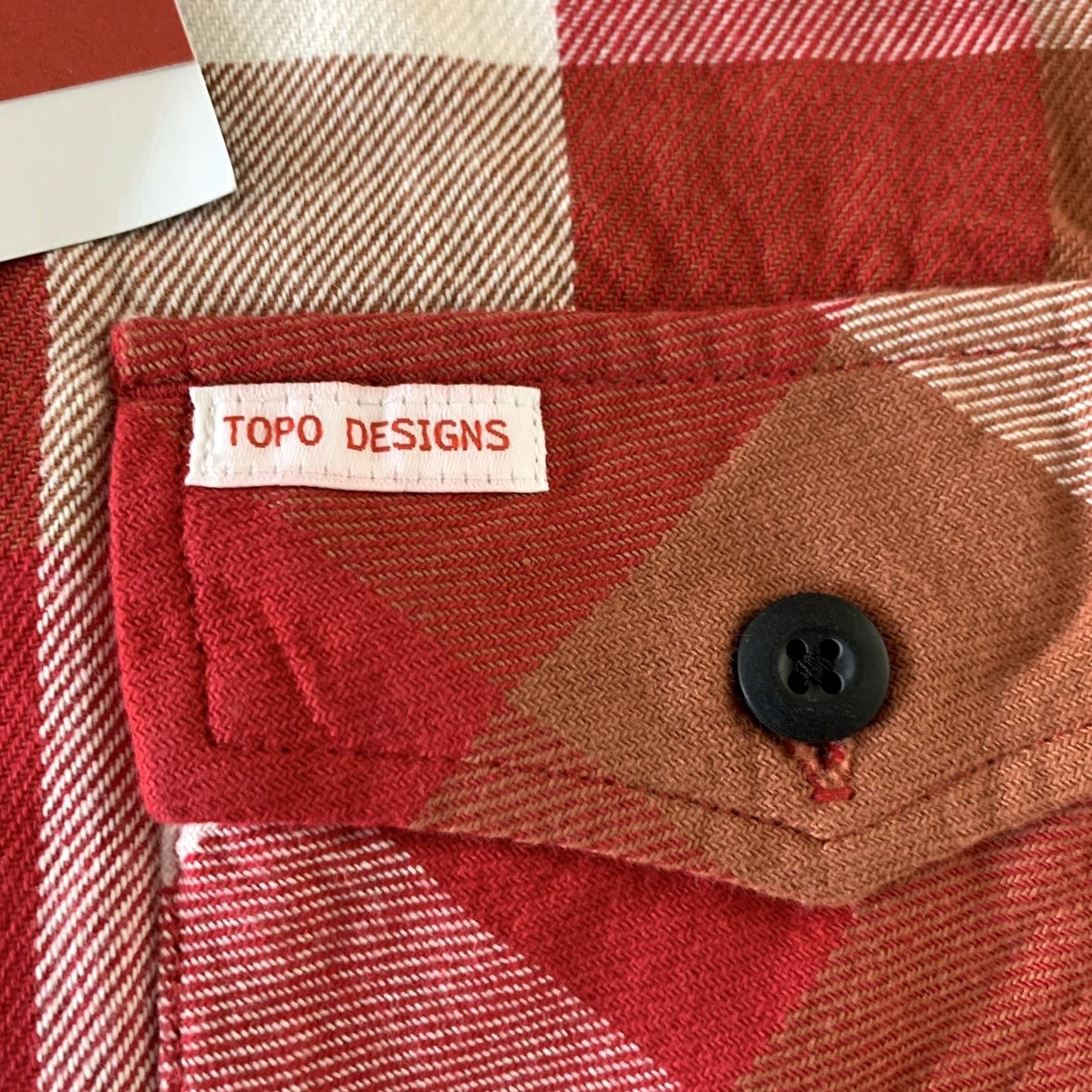 Topo Designs Topo Designs Mens Mountain Shirt Plaid Flannel Red Long Sleeve Button-Up Small L/S Size S Size US S / EU 44-46 / 1 - 3 Thumbnail