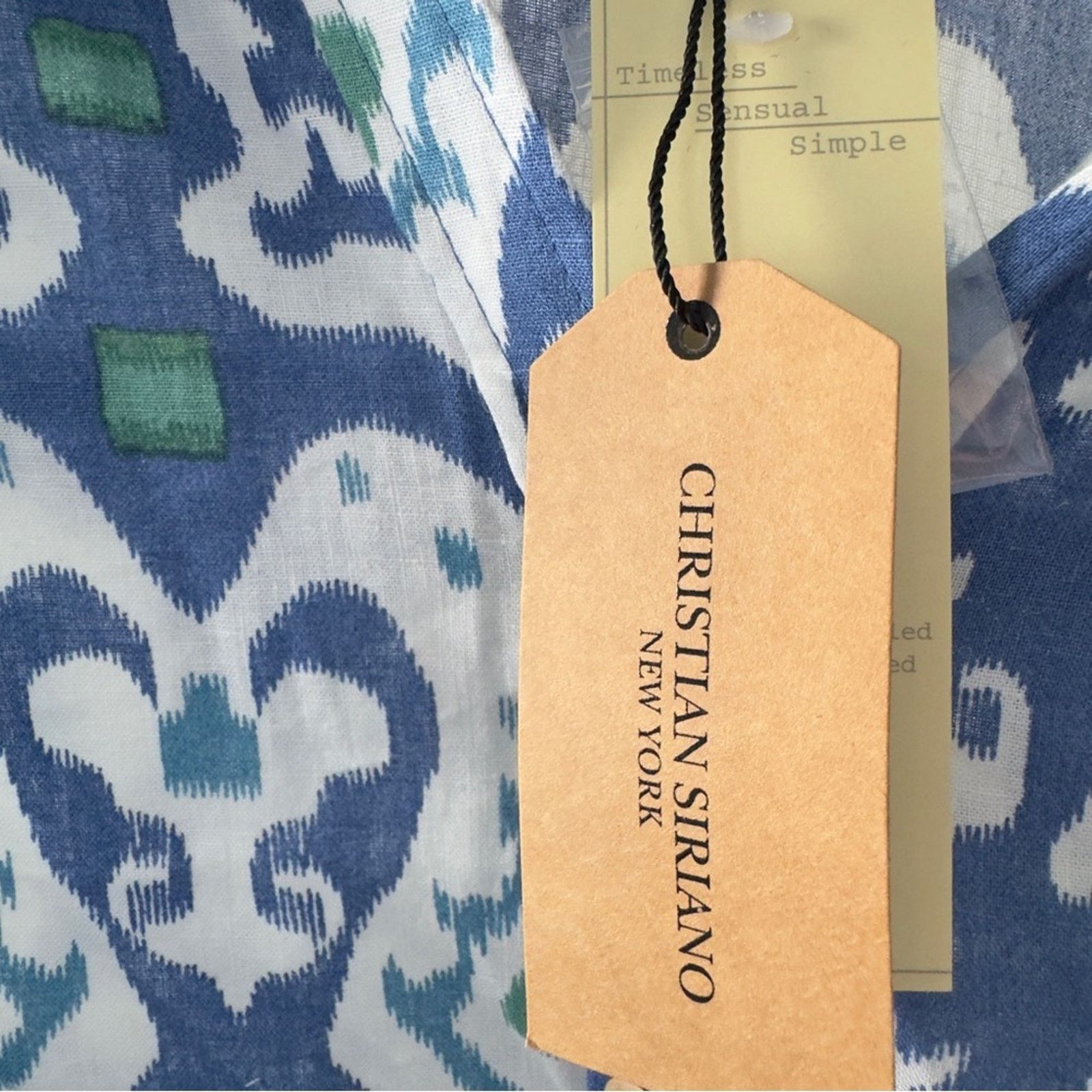 Other Christian Siriano Blue and White Button Down Shirt Abstract Size L / US 10 / IT 46 - 6 Thumbnail
