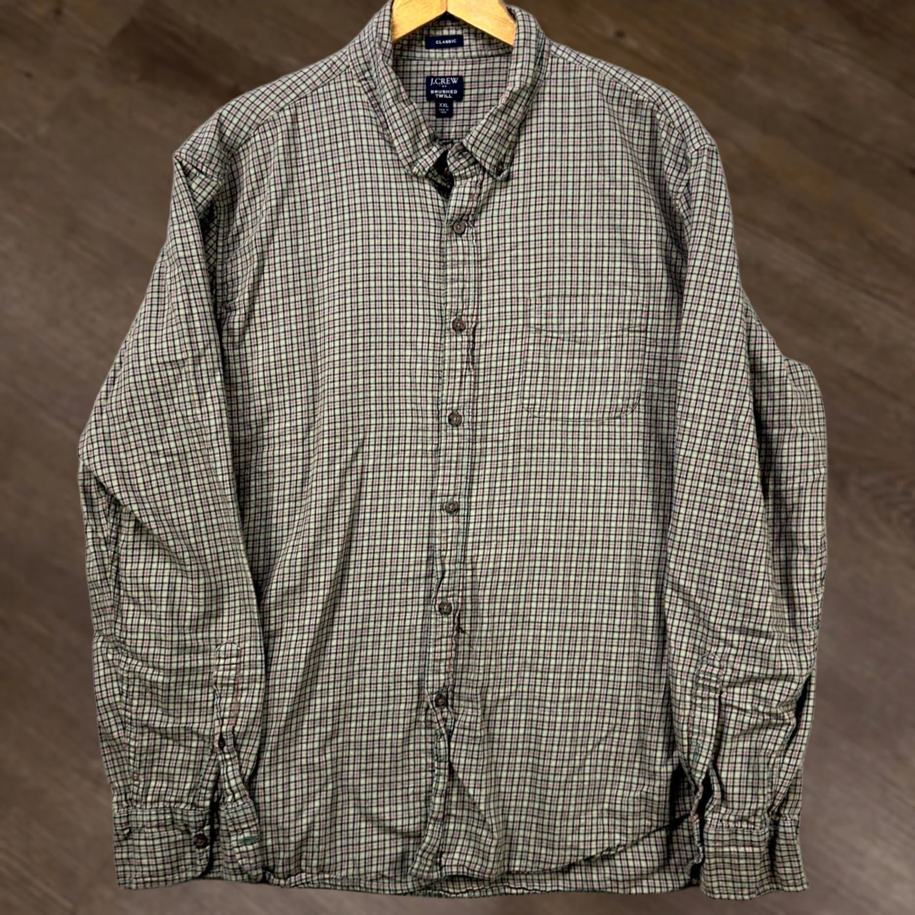 J.Crew J Crew Shirt Button Down Mens 2XL Brown Red Plaid Pocket Classic Size US XXL / EU 58 / 5 - 1 Thumbnail