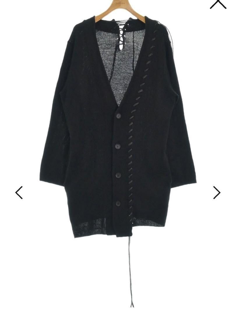 Yohji Yamamoto Yohji Yamamoto POUR HOMME 20aw leather string knit cardigan Size US L / EU 52-54 / 3 - 1 Thumbnail