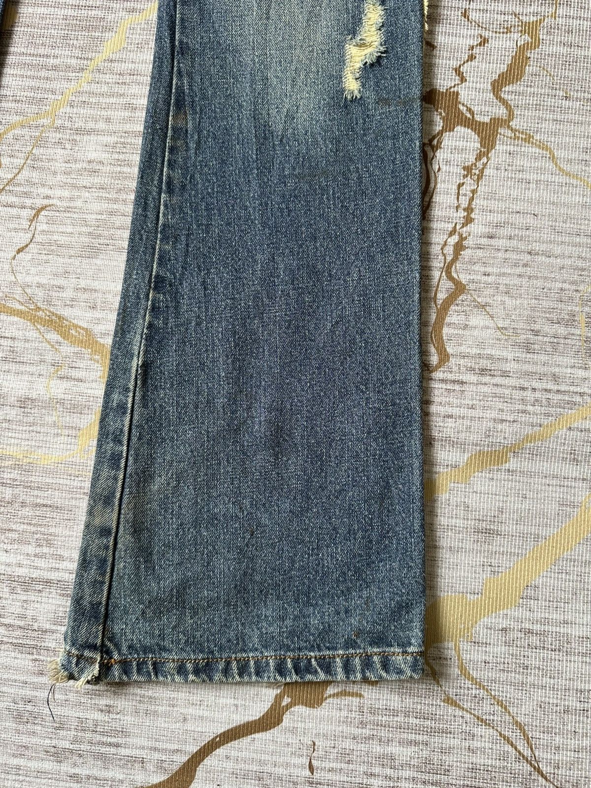 Japanese Brand FLARE Philodox Distressed Design Denim Size US 30 / EU 46 - 7 Thumbnail