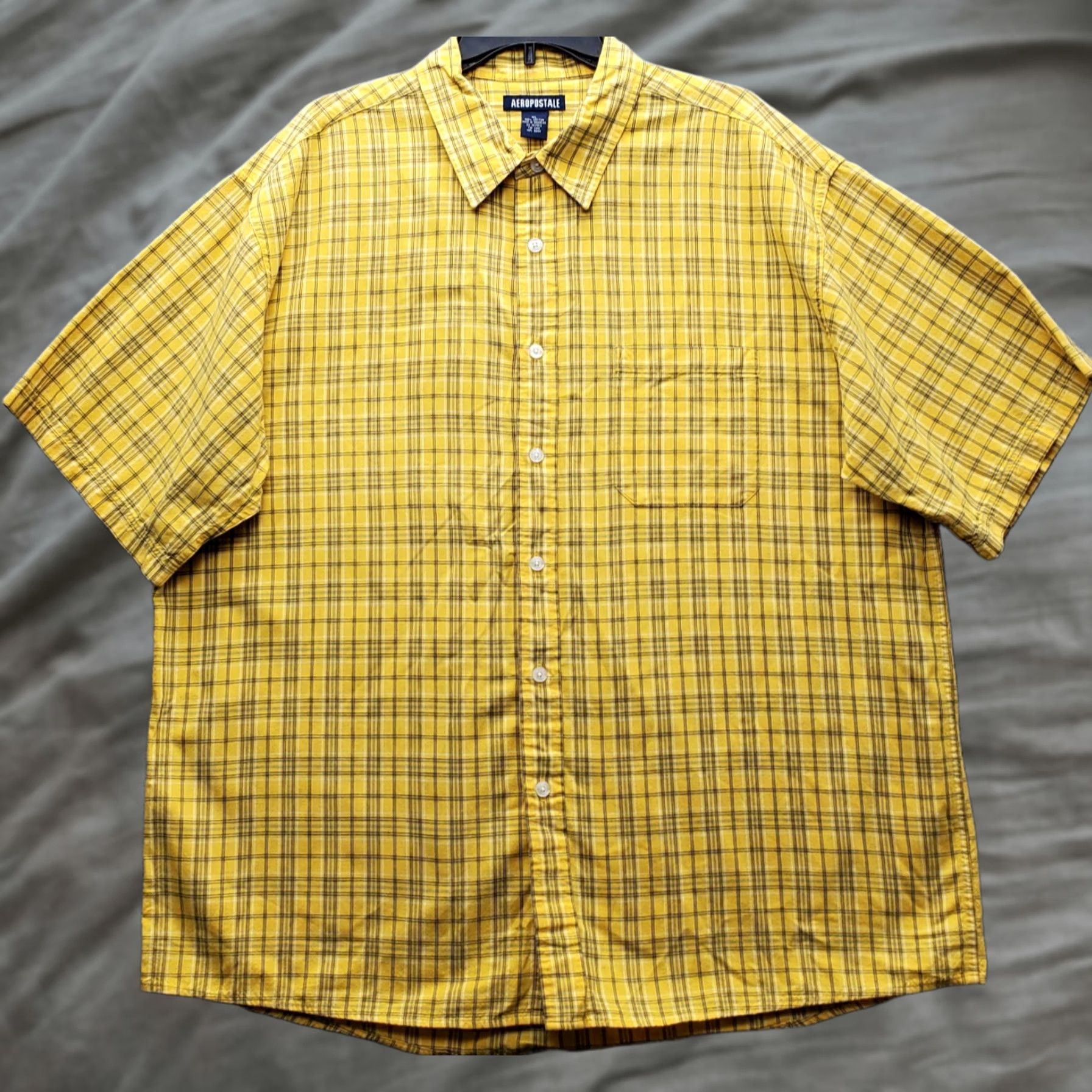 Aeropostale Aeropostale Shirt Men XL Multicolor Plaid Casual Short Sleeve Collared Button Up Size US XL / EU 56 / 4 - 1 Thumbnail
