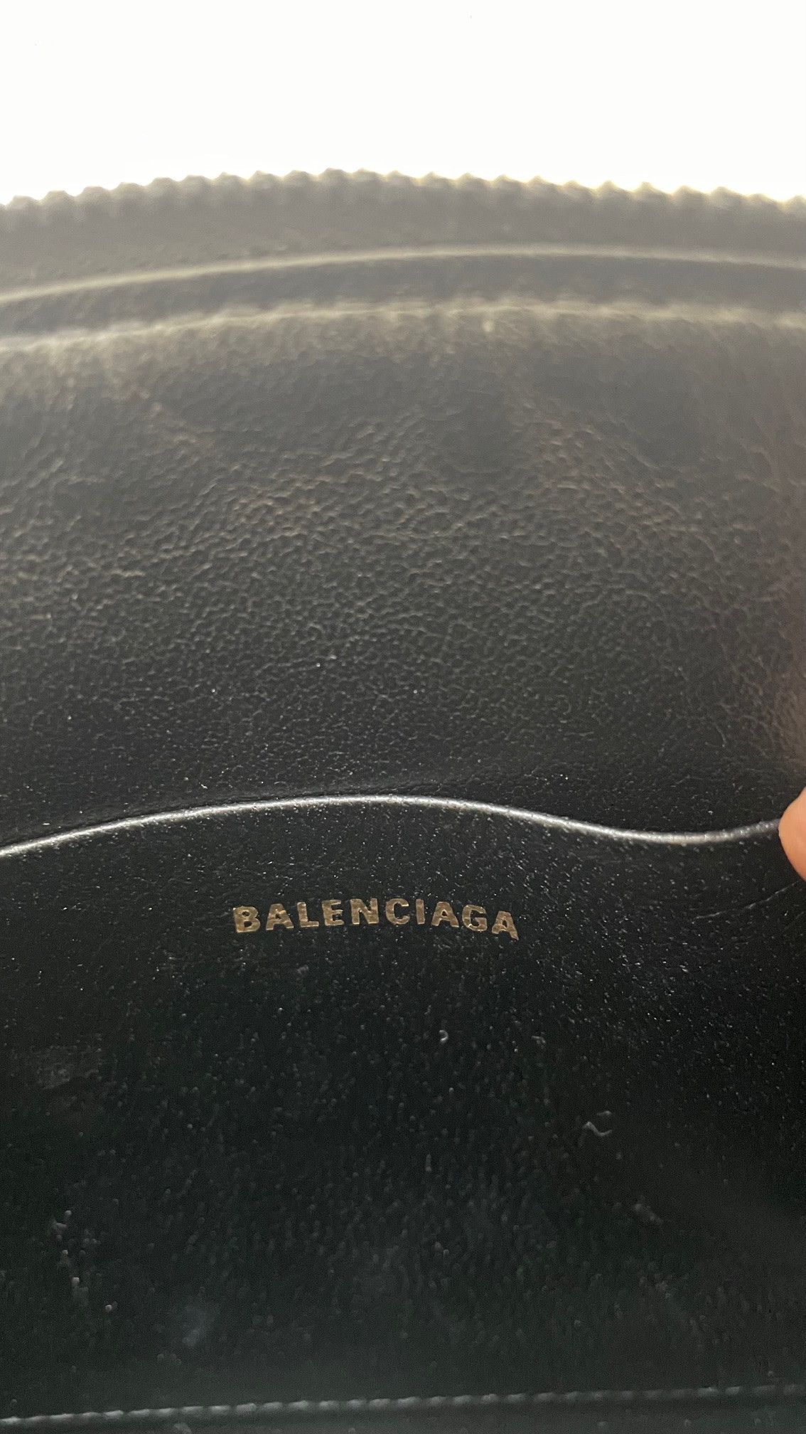 Balenciaga Balenciaga black leather pouch wallet logo Size ONE SIZE - 4 Thumbnail