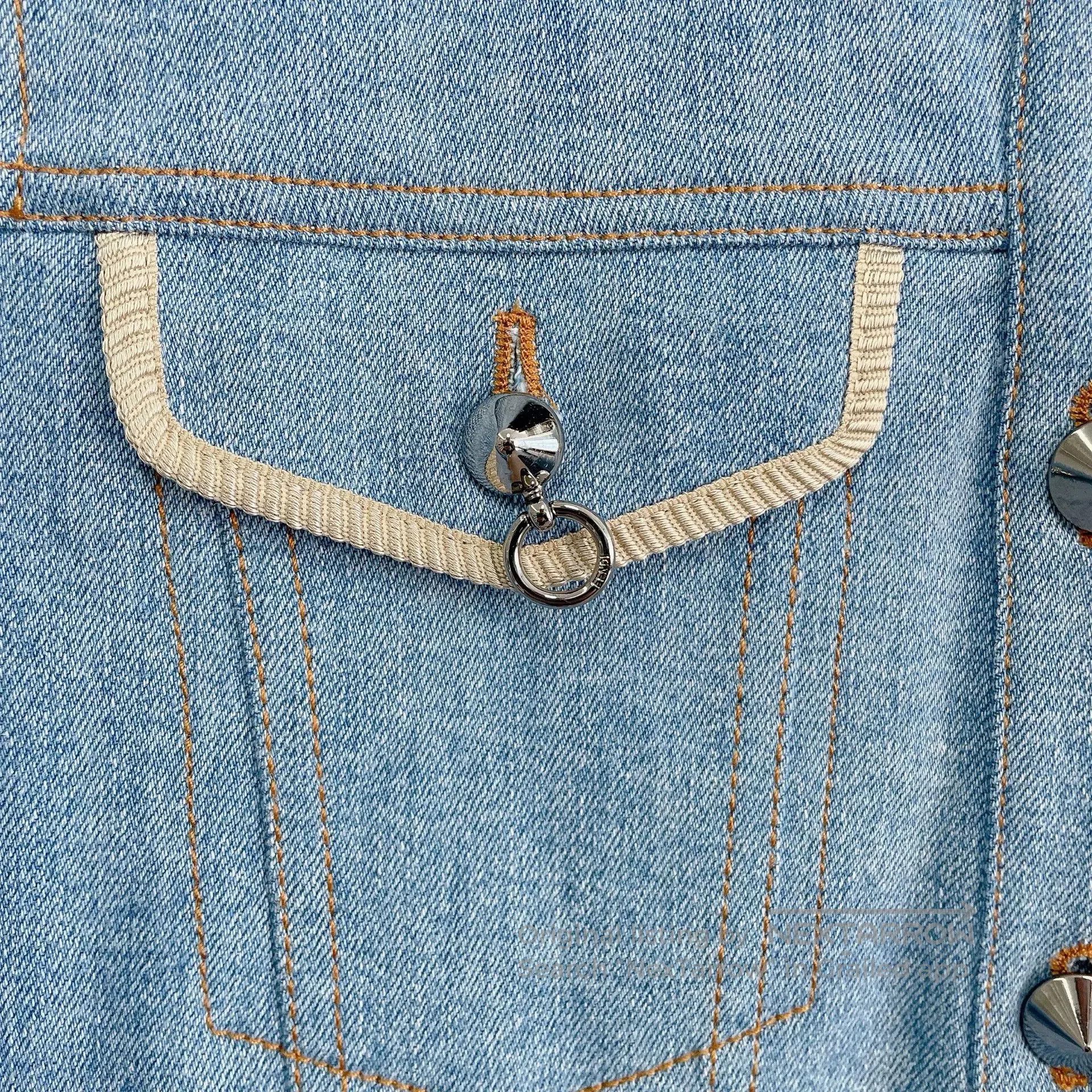 Fendi Fendi Blue Denim Jacket Size 36. Size XS / US 0-2 / IT 36-38 - 5 Thumbnail