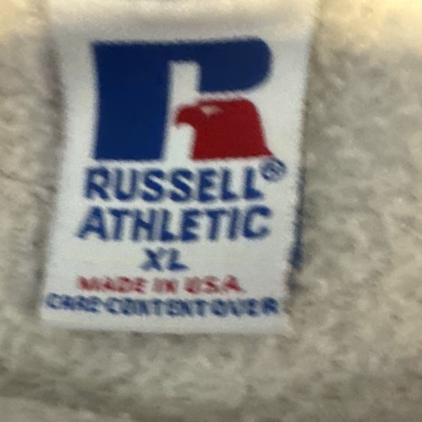 Russell Athletic VINTAGE Russell Athletic USA Crewneck Sweatshirt XL Mens White Pullover USA Theme Men XL White Russell Athletic Crewneck Sweatshirt Size US XL / EU 56 / 4 - 4 Thumbnail