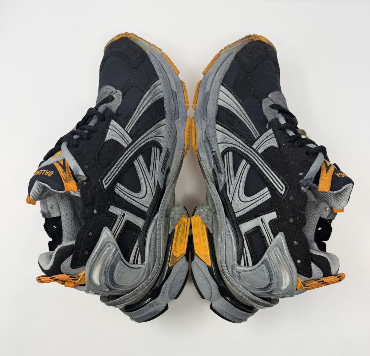 Balenciaga Balenciaga Runner Sneaker Black/Orange Size US 11 / EU 44 - 3 Thumbnail