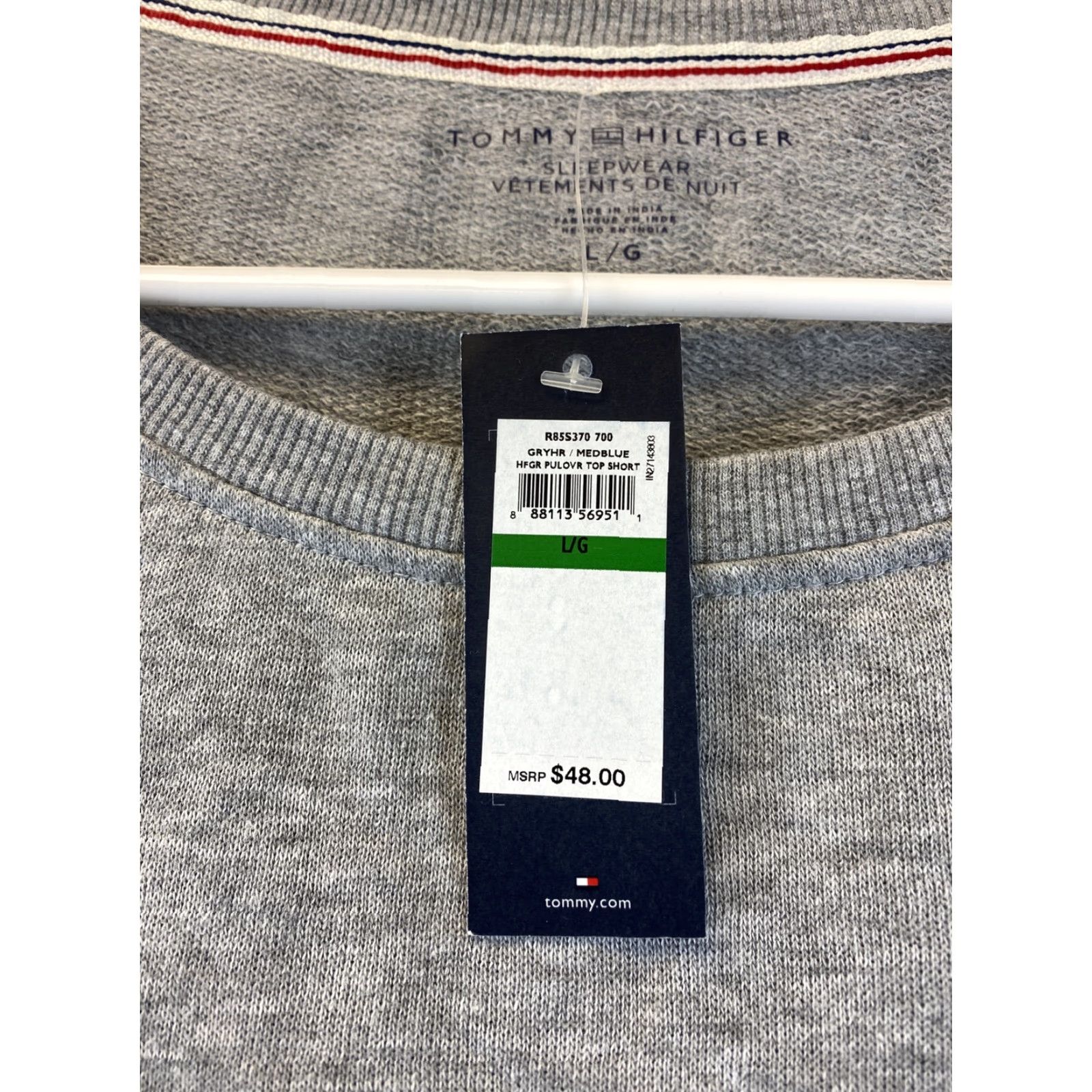 Tommy Hilfiger Tommy Hilfiger Women's Sleepwear Pajama Logo Long-Sleeve Top Red/Blue L / 75-8 Size L / US 10 / IT 46 - 3 Thumbnail