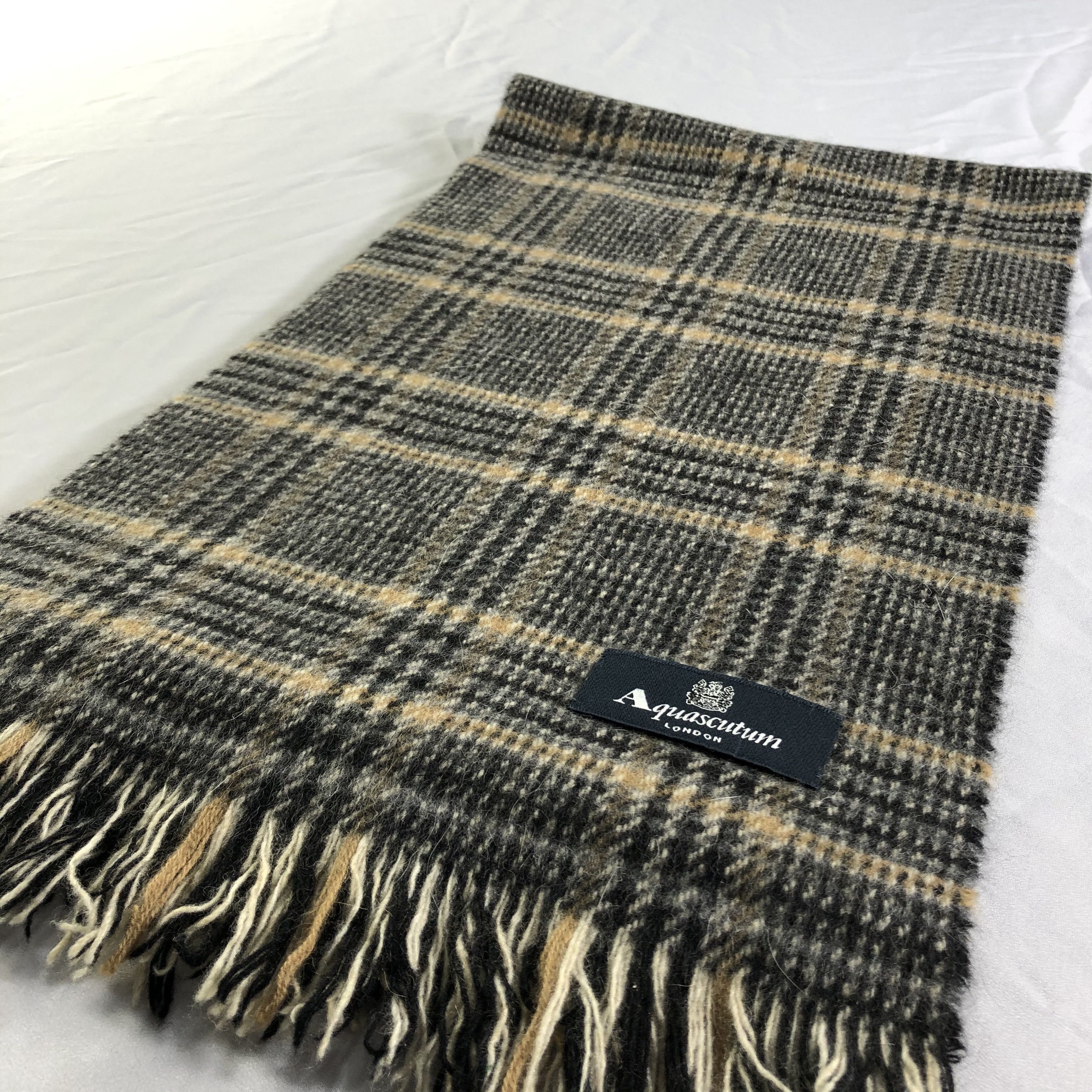 Aquascutum Aquascutum Cashmere Scarf Muffler Neckwear V2443 Size ONE SIZE - 3 Thumbnail