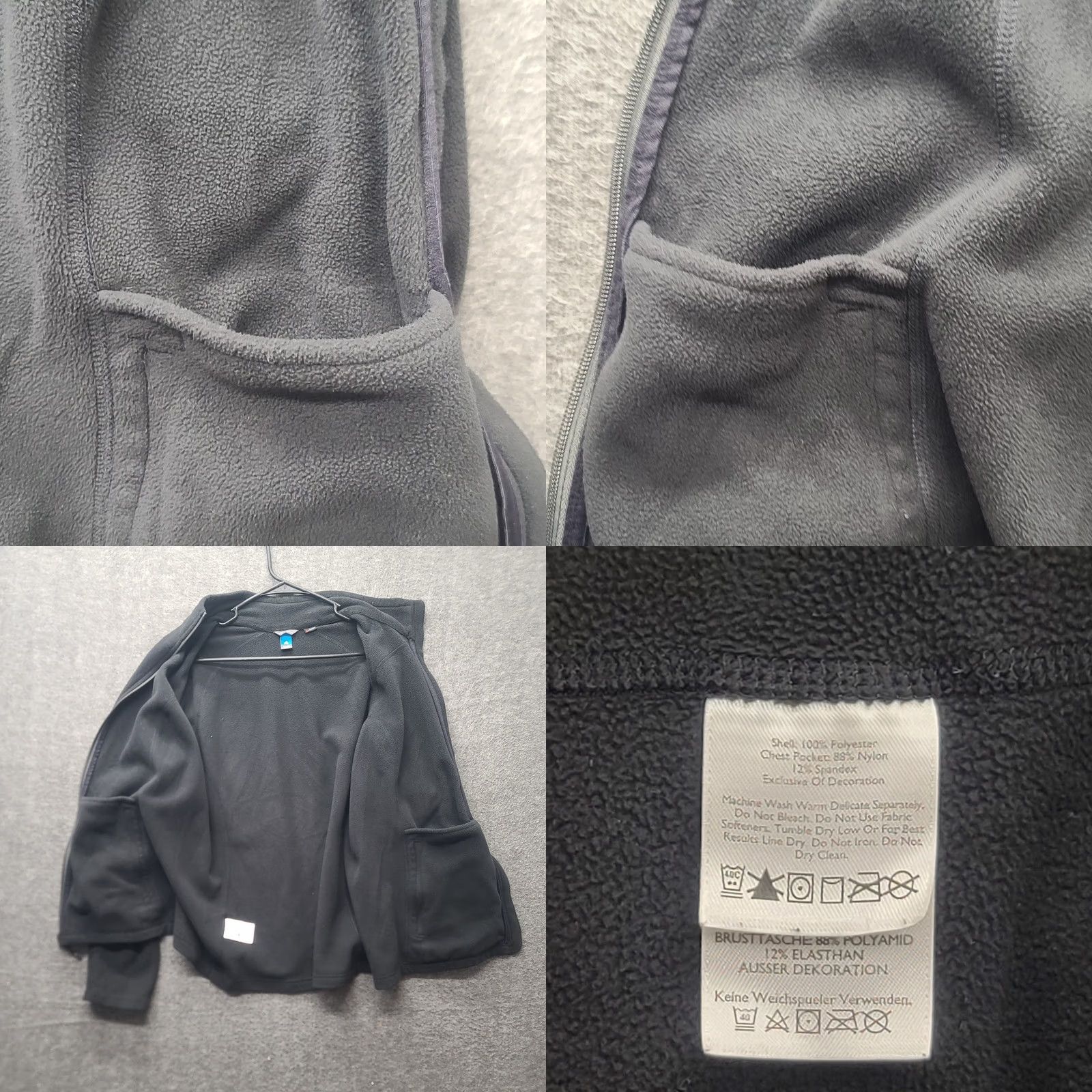 Eddie Bauer Eddie Bauer First Ascent Fleece Jacket Womens XL Regular Fit Black Polartec Outdoors Zip Jacket Size XL / US 12-14 / IT 48-50 - 8 Thumbnail