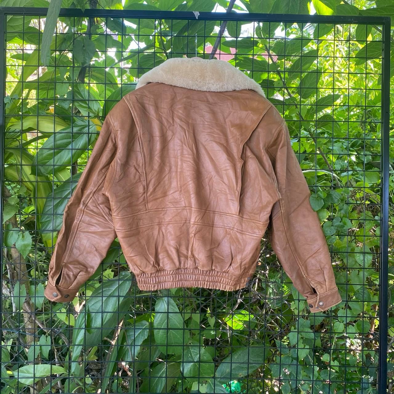 Genuine Leather × Vintage Vintage Ciivin Sherpa Neck Military Style Leather Jacket Size US M / EU 48-50 / 2 - 8 Thumbnail