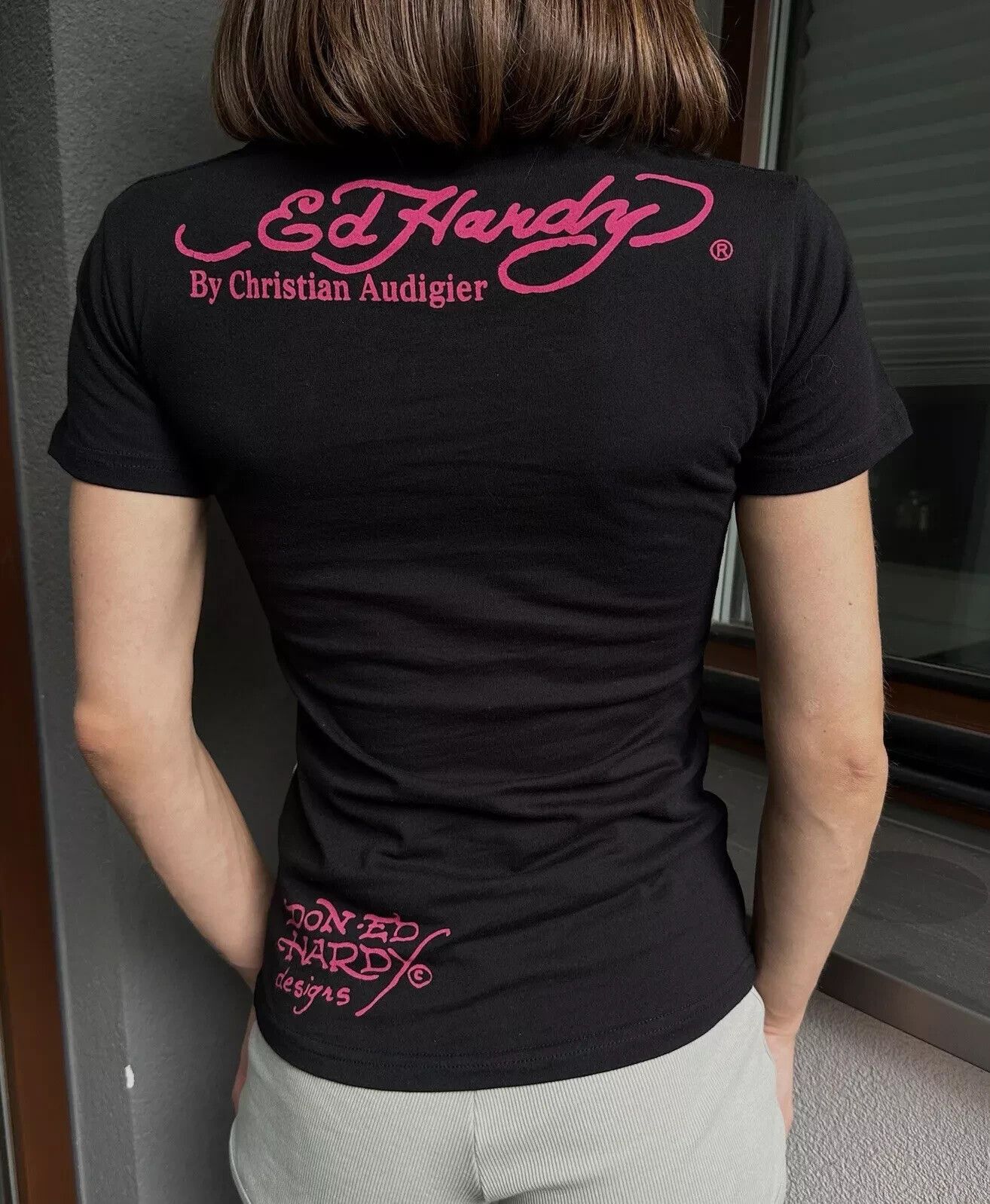 Ed Hardy Ed Hardy Eternal Heart Womens T-shirt Top Black Size S Size S / US 4 / IT 40 - 4 Thumbnail