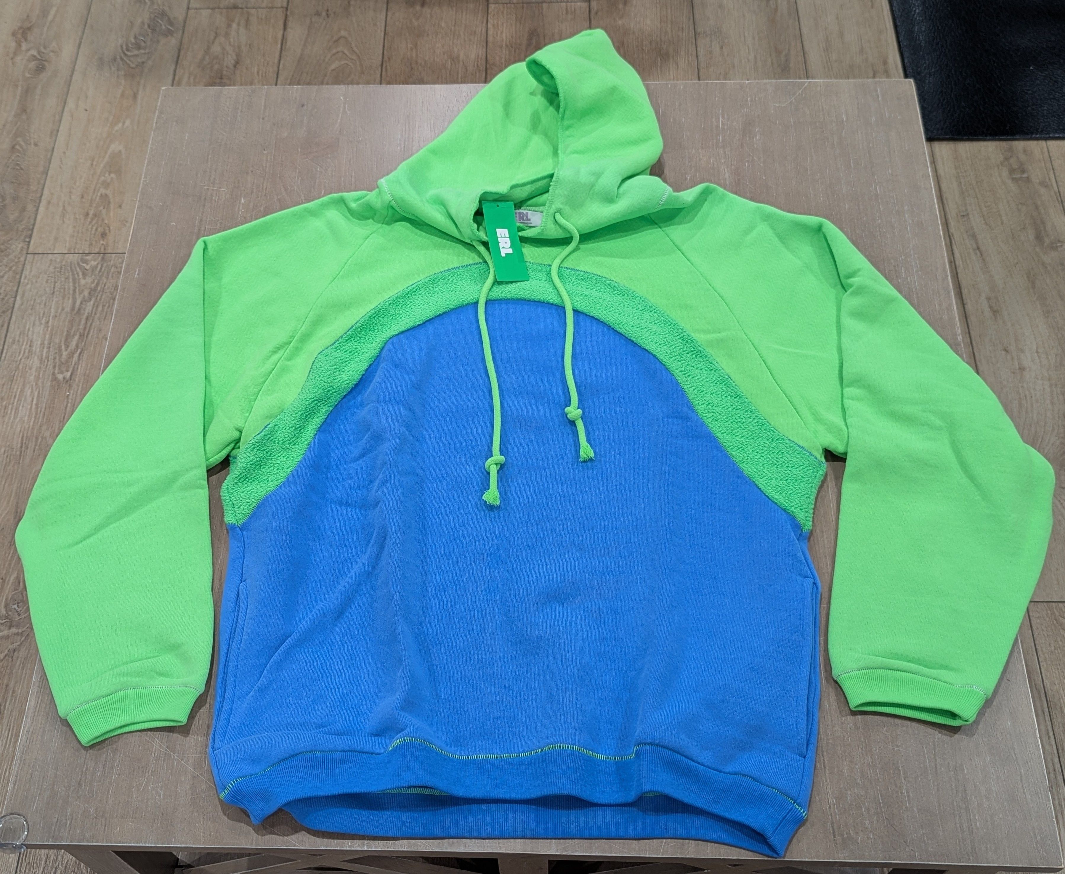 ERL ERL Rainbow Knit Pullover Hoodie Hoodie Green/Blue Large Size US L / EU 52-54 / 3 - 1 Thumbnail