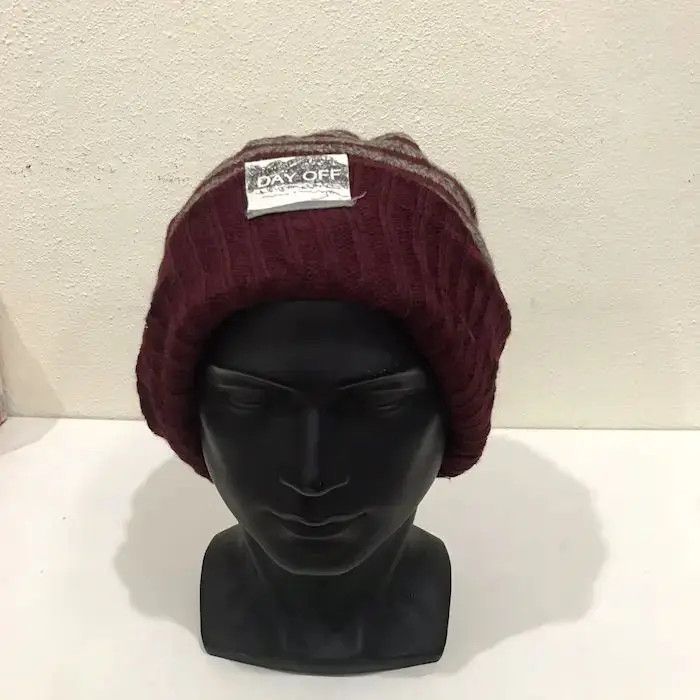 Japanese Brand × Vintage Day Off Stripe Design Beanie Hat Size ONE SIZE - 3 Thumbnail