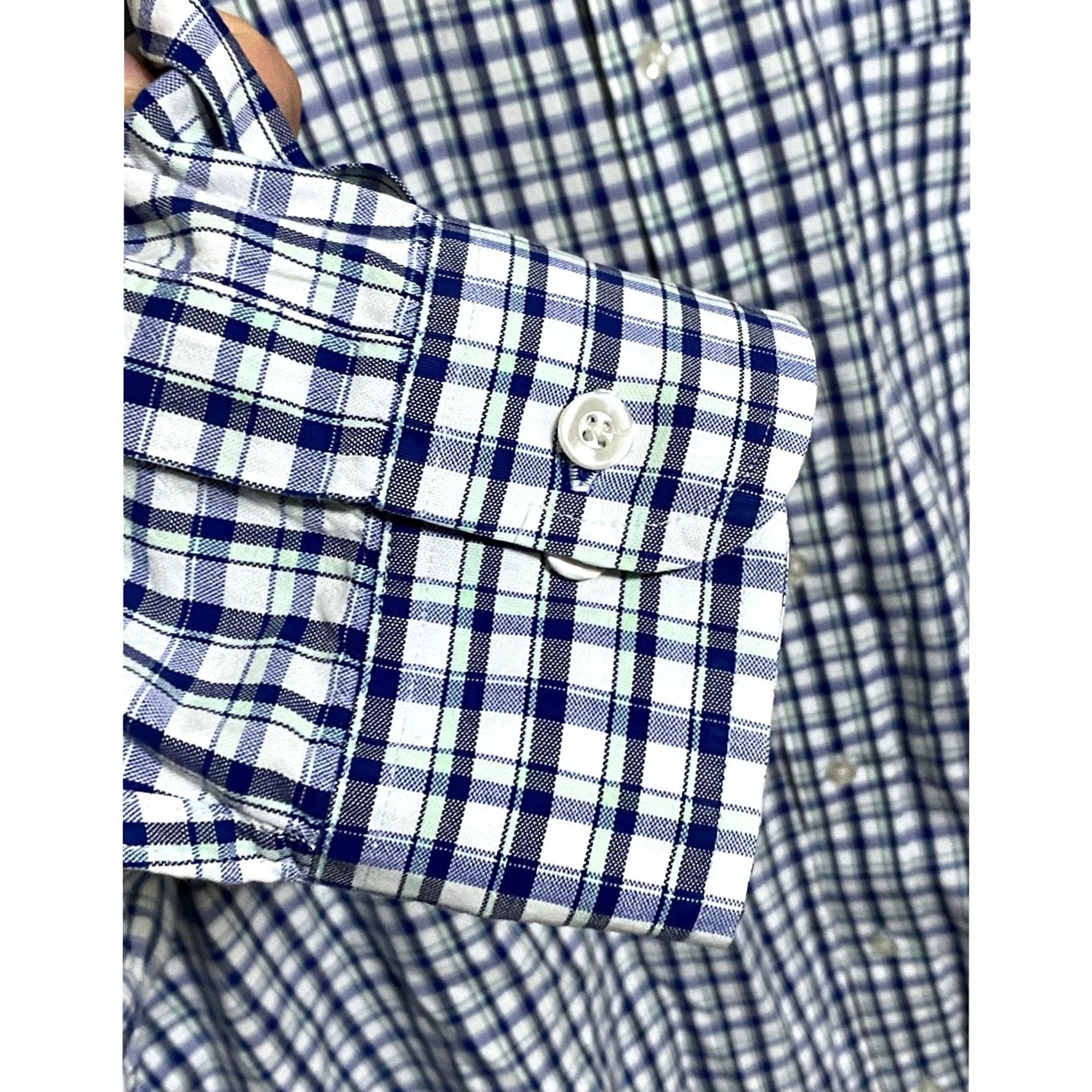 Roundtree & Yorke Roundtree & Yorke Dress Shirt Mens 2XLT Tall Plaid Button Business Casual Office Size US XXL / EU 58 / 5 - 6 Thumbnail