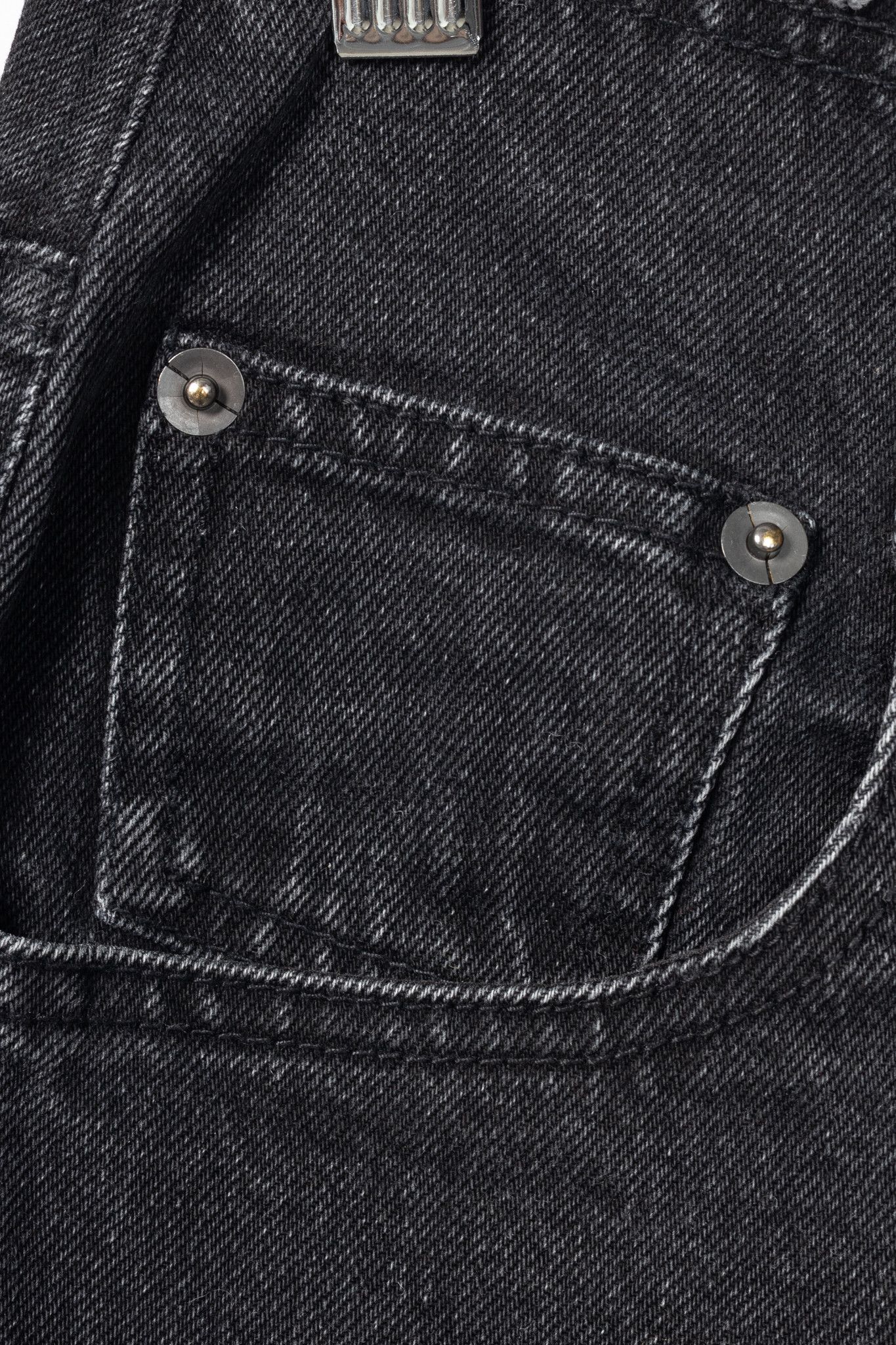 Tibi Tibi Newman Black Denim Frayed-Waist Jeans Size 25" / US 0 / IT 36 - 5 Thumbnail
