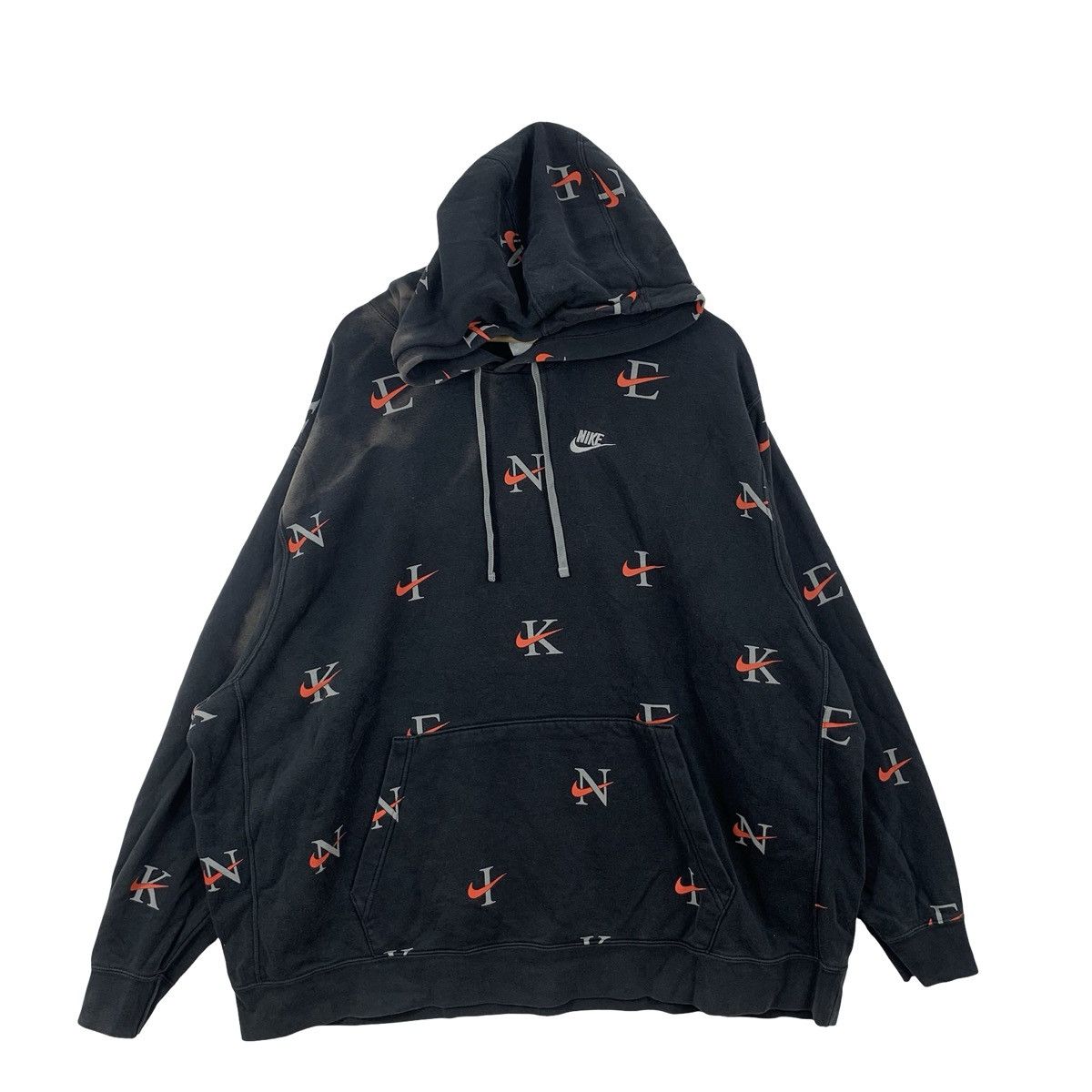 Nike NIKE SWOOSH Minimalist Embroidered Logo Full Print Hoodie Size US XXL / EU 58 / 5 - 1 Thumbnail