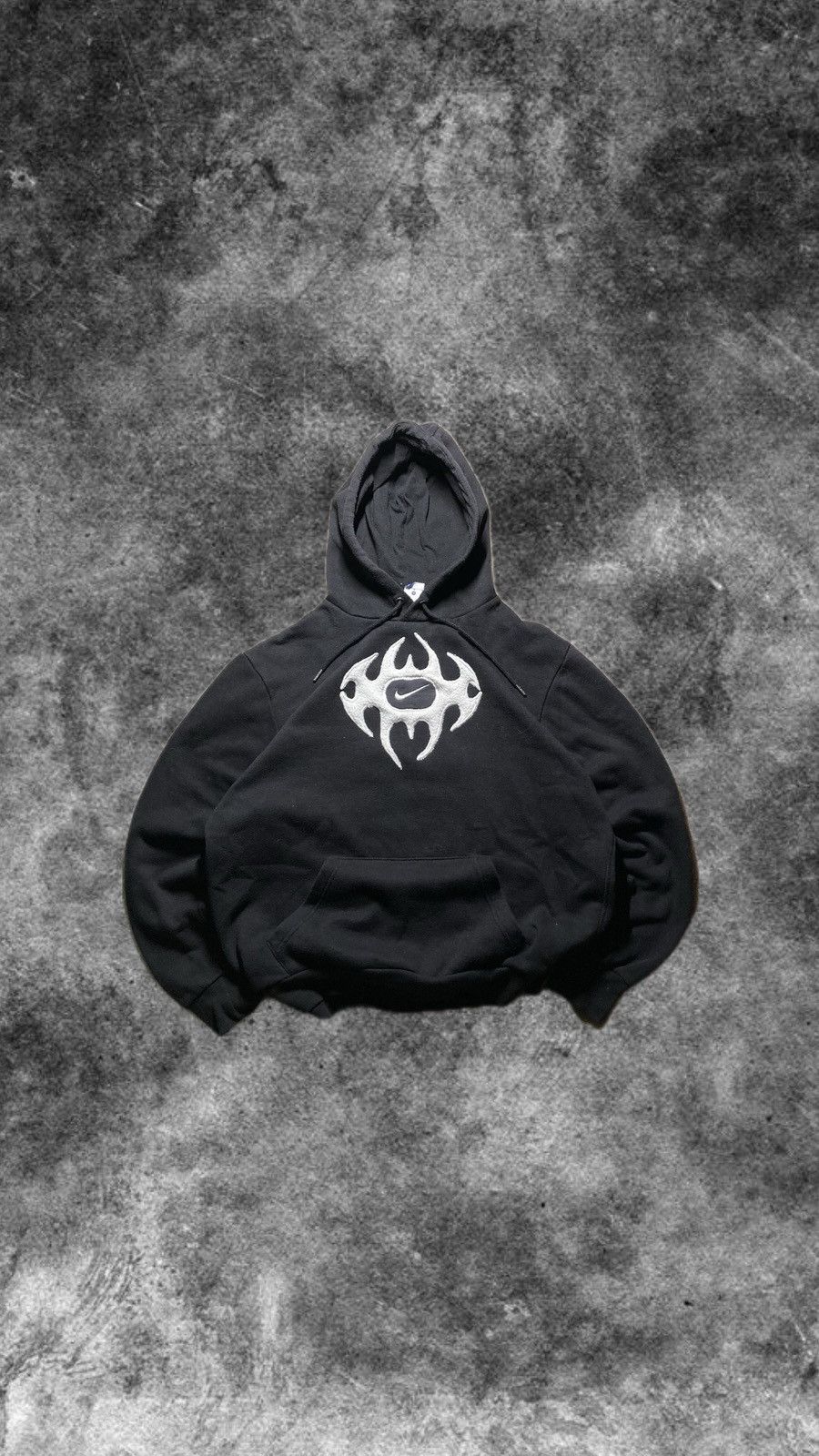 Nike × Vintage ⛩️nike hoodie custom fleece vintage y2k center big logo Size US M / EU 48-50 / 2 - 2 Thumbnail