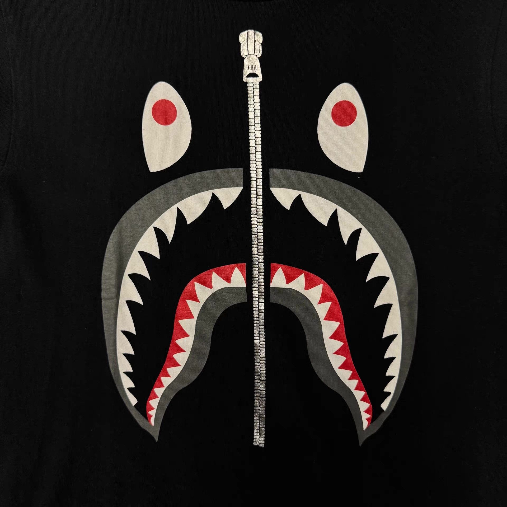 Bape BAPE Black Shark Mouth Short Sleeve Tee Q10 Size US S / EU 44-46 / 1 - 3 Thumbnail