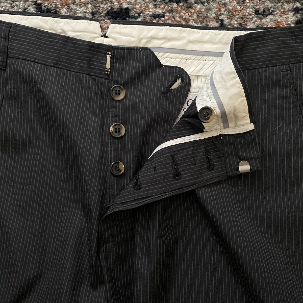 C.P. Company × Massimo Osti CP Company Striped Dress Pants Size US 38 / EU 54 - 3 Thumbnail
