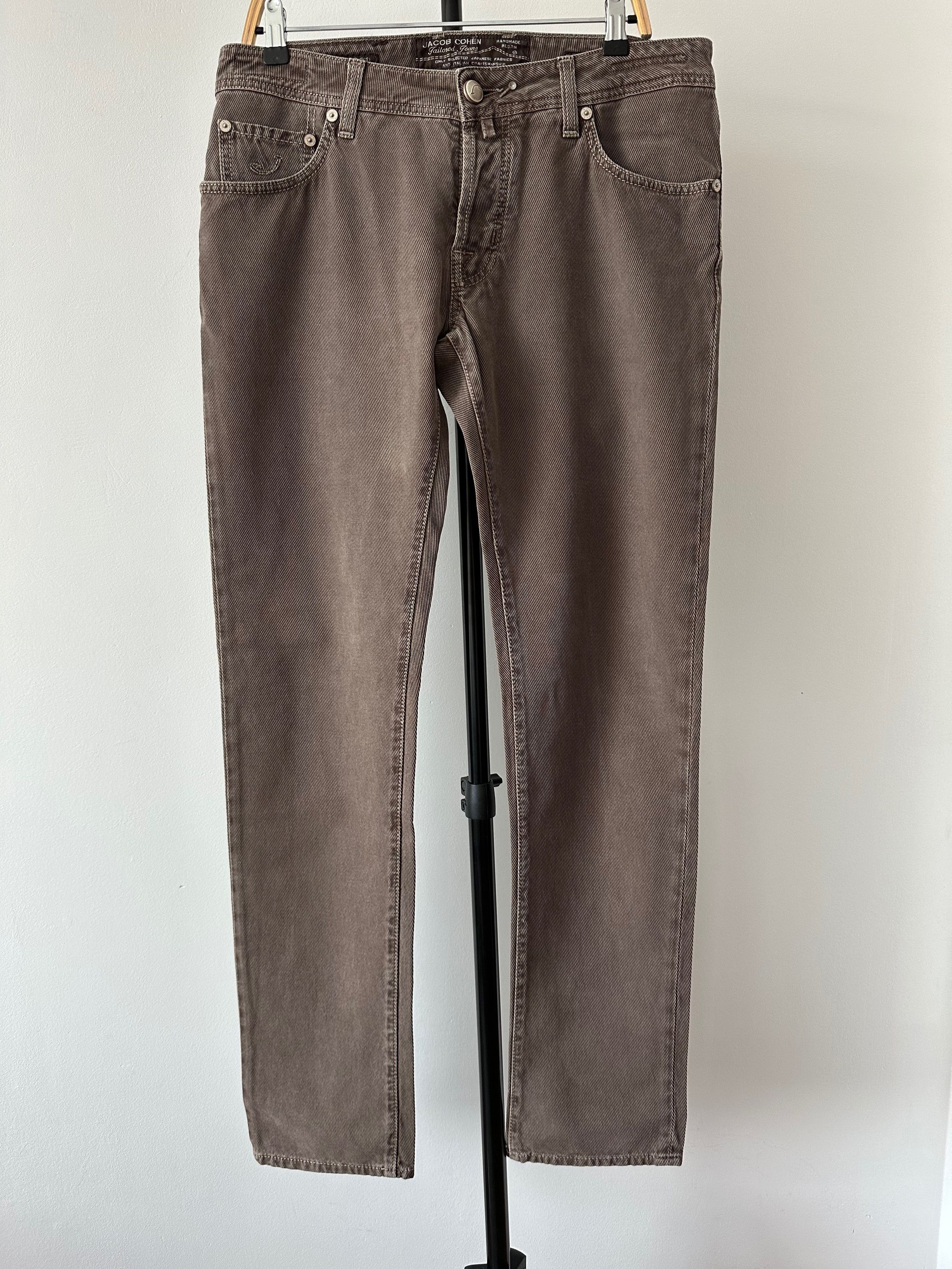 Jacob Cohen Jacob Cohen J622 Brown trousers pants Slim Fit Handmade Size US 34 / EU 50 - 2 Thumbnail