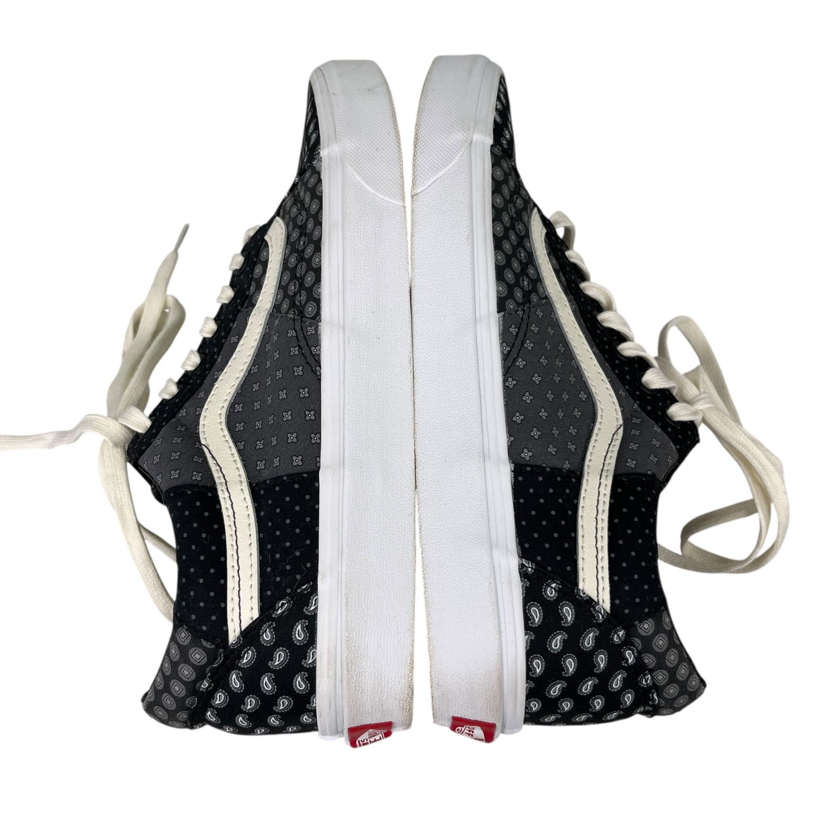 Vans Vans Old Skool Tie Print Patchwork Sneaker M9 W10.5 Black Size US 10.5 / IT 40.5 - 5 Thumbnail