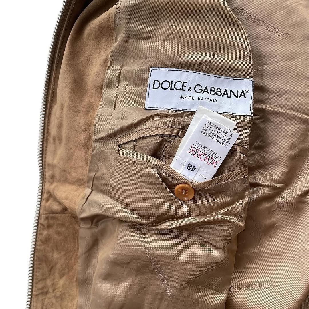 Dolce & Gabbana ⚡️QUICKSALE⚡️00’s Archive Dolce & Gabbana Camel Suede Jacket Size US M / EU 48-50 / 2 - 9 Thumbnail