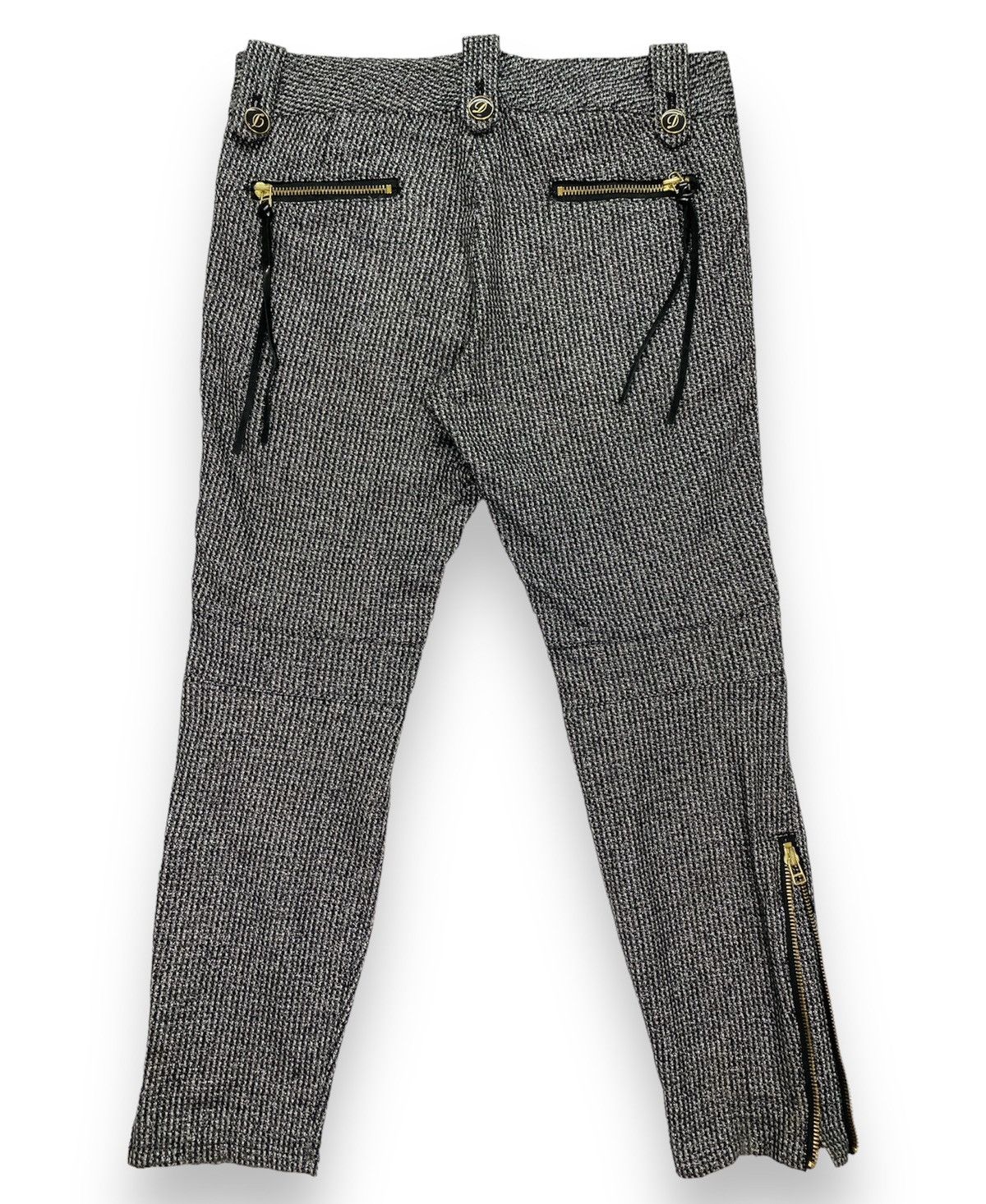 Japanese Brand Dress Camp Wool Biker Pant Size 32" / US 10 / IT 46 - 2 Thumbnail