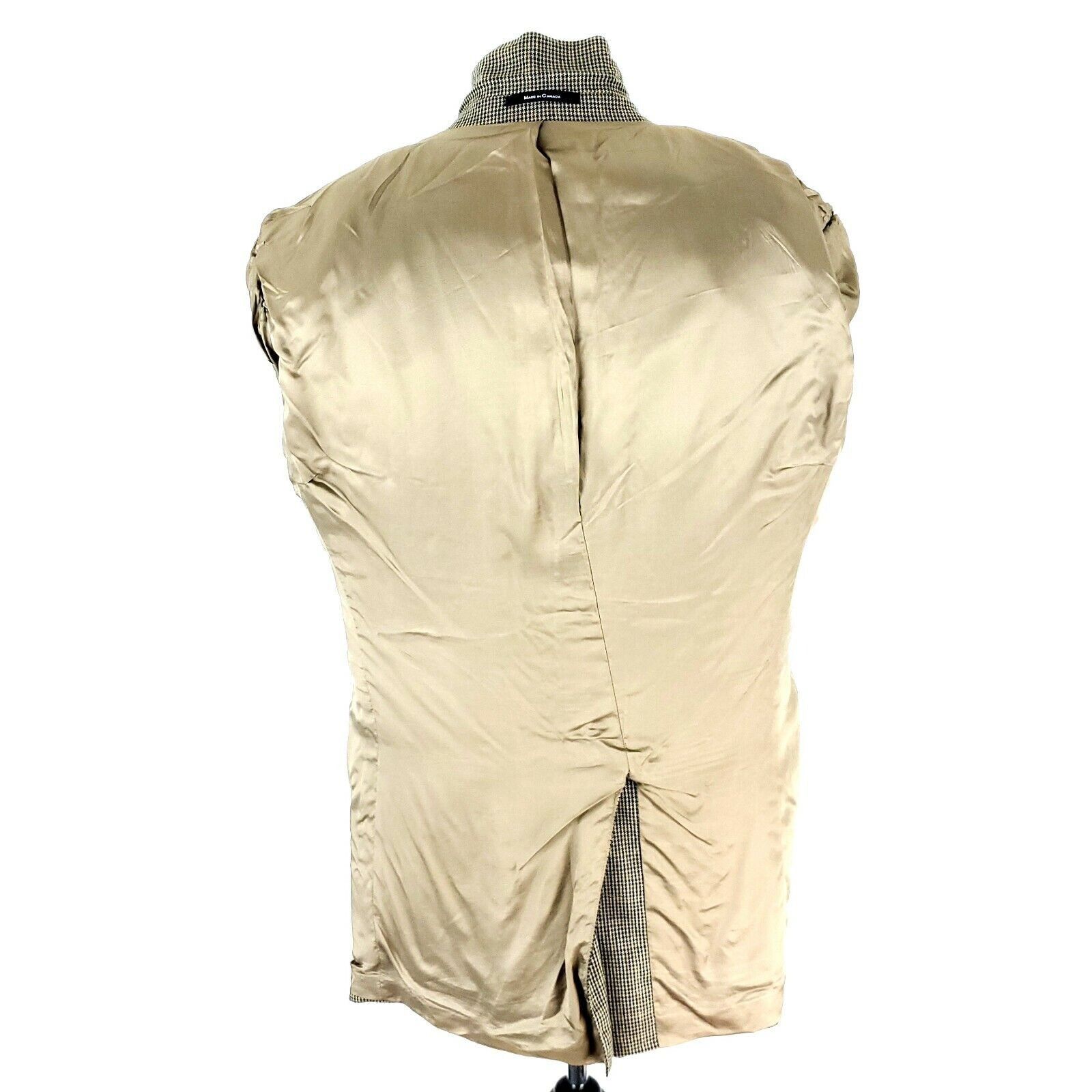 Ralph Lauren Chaps Ralph Lauren Wool Silk 2 Button Blazer 42L Tan Blue Ho Size 42L - 12 Thumbnail
