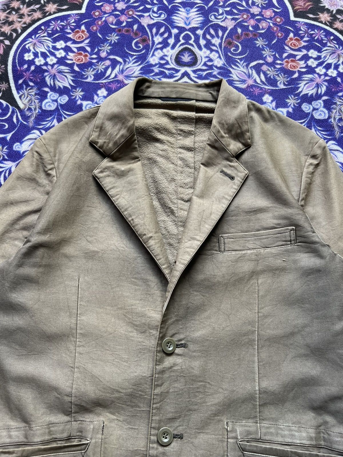 Yohji Yamamoto AAR Yohji Yamamoto Green Blazer Jacket Size US M / EU 48-50 / 2 - 6 Thumbnail