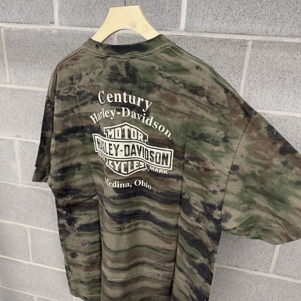 Harley Davidson Harley Davidson Camo Shirt ERD Grunge Biker WCC Size US XL / EU 56 / 4 - 8 Thumbnail