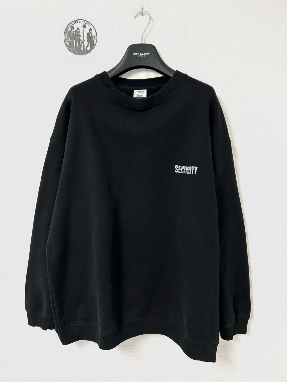 Vetements FW2021 “Security” Heavyweight Crewneck Sweatshirt Size US XL / EU 56 / 4 - 1 Thumbnail