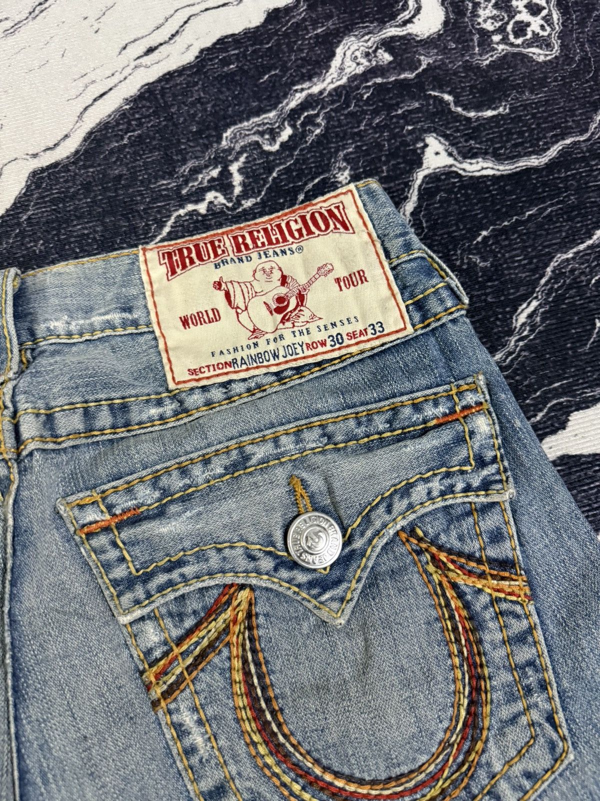 True Religion True religion world tour section rainbow joey jeans Size US 30 / EU 46 - 3 Thumbnail