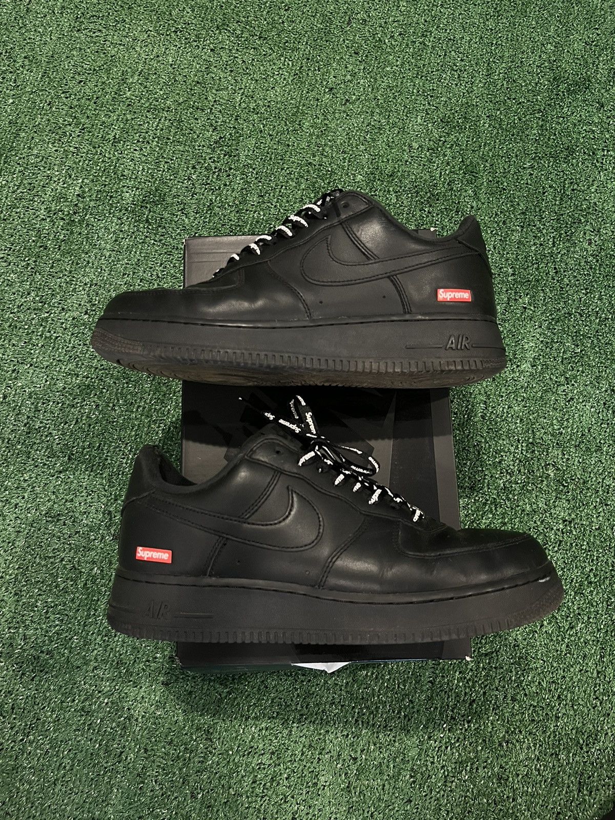 image of Nike x Supreme Af1 Black Size 8.5 Shoes, Men's