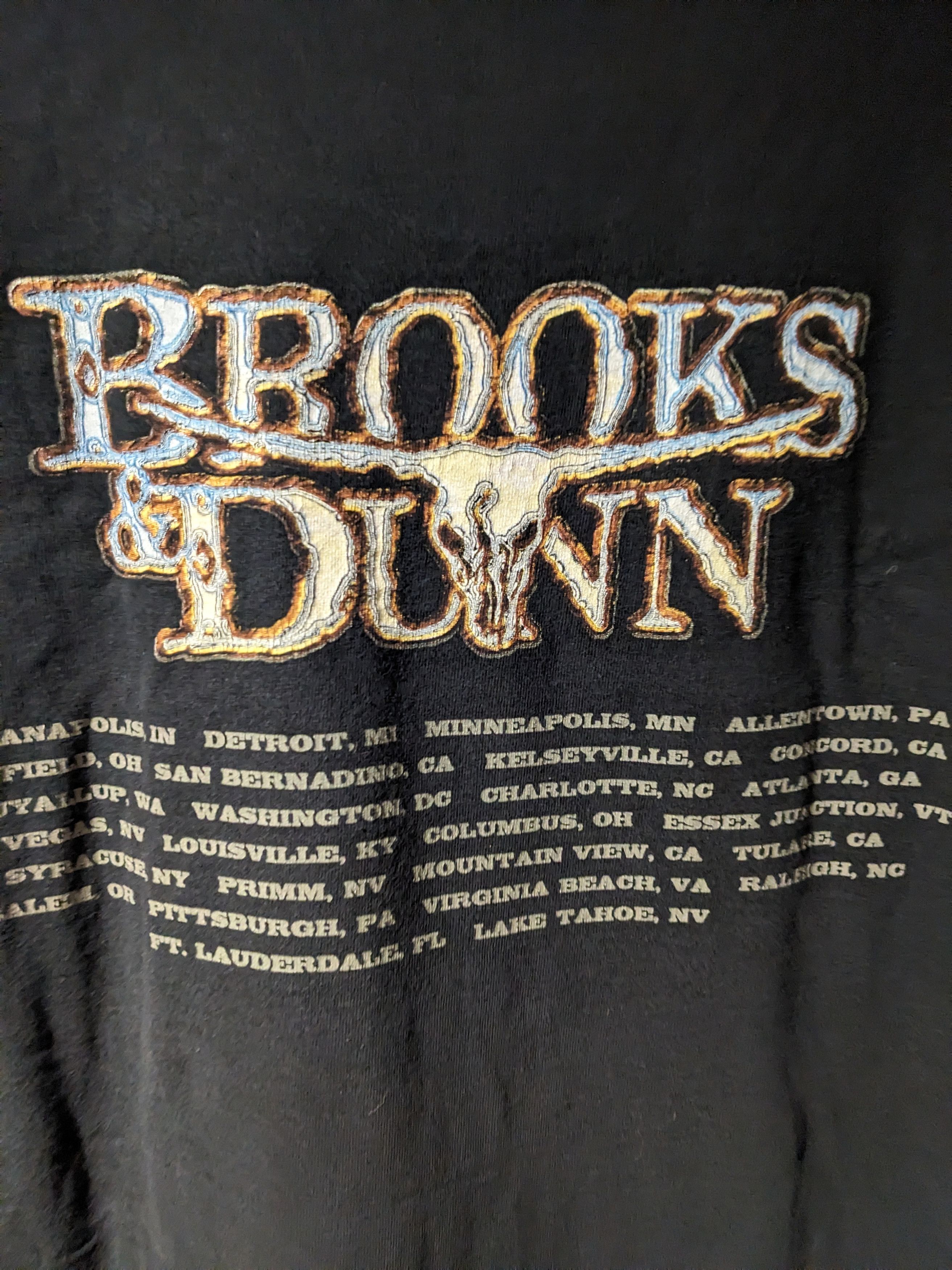 Band Tees × Vintage Vintage 90s Brooks & Dunn Country Tour Music Band T-Shirt Size US XL / EU 56 / 4 - 6 Thumbnail