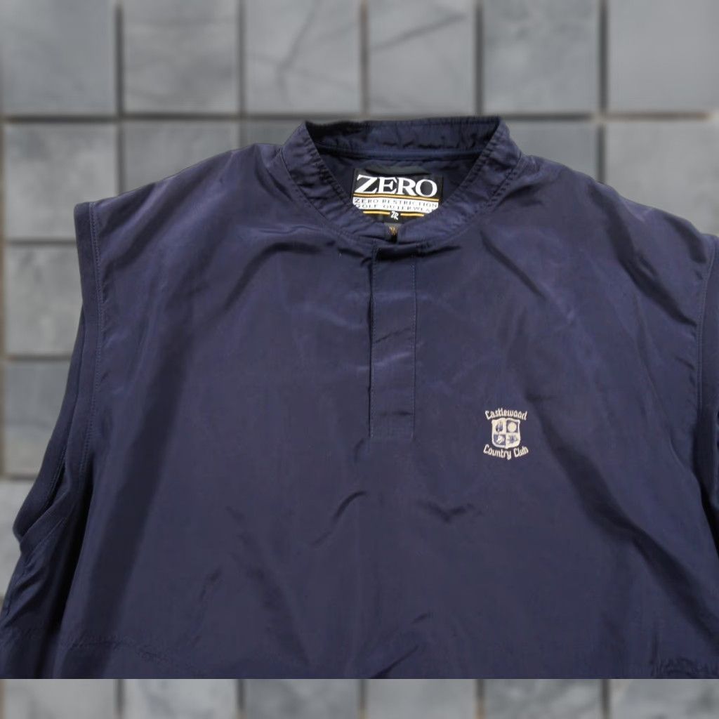 Vintage VINTAGE Zero Restriction Vest Mens XL Blue Windbreaker Golf Castlewood Mens XL Blue Windbreaker vest Size US XL / EU 56 / 4 - 1 Thumbnail