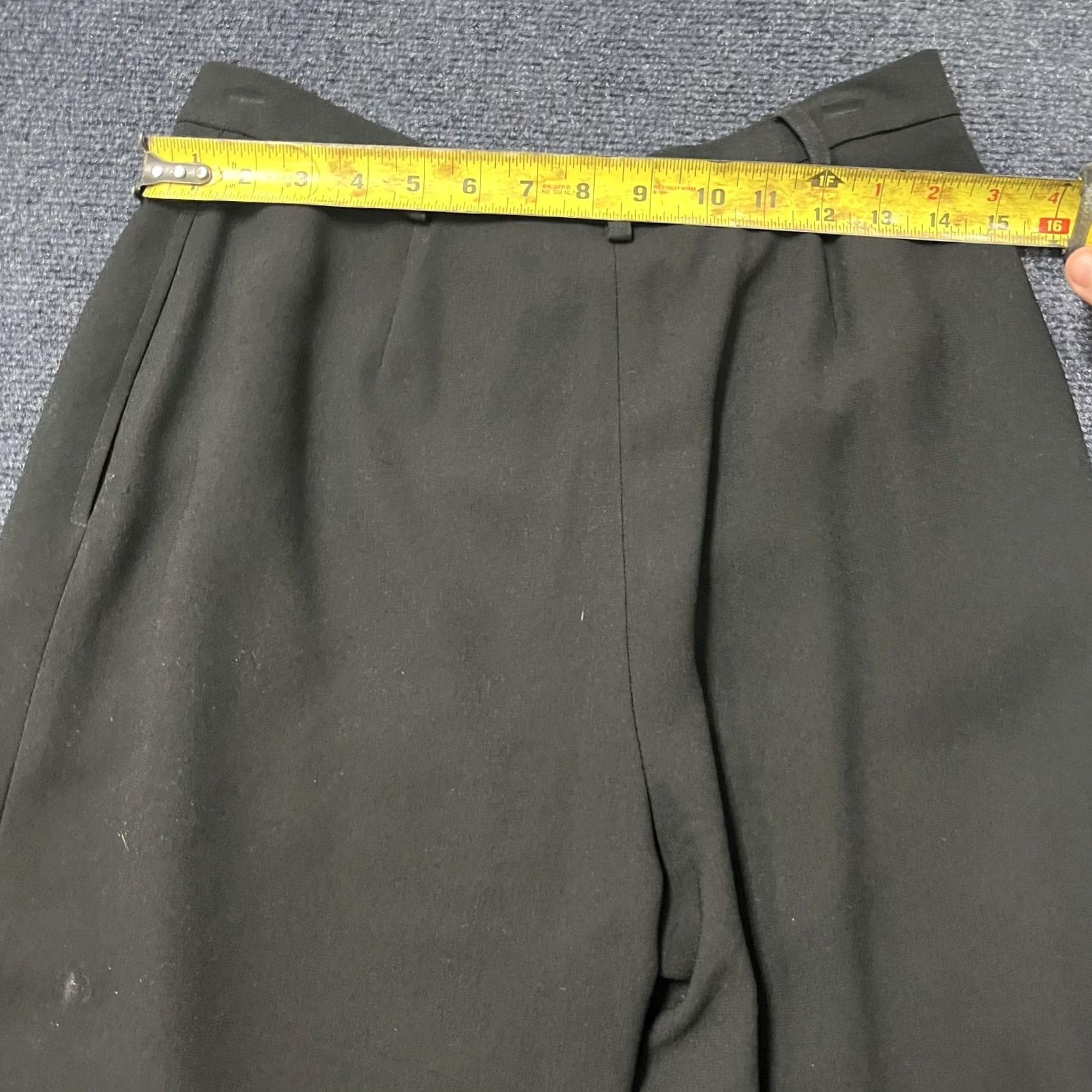 Ralph Lauren Lauren Ralph Dress Womens 6 Black Pants Triacetate Pleated Trousers Size 28" / US 6 / IT 42 - 3 Thumbnail
