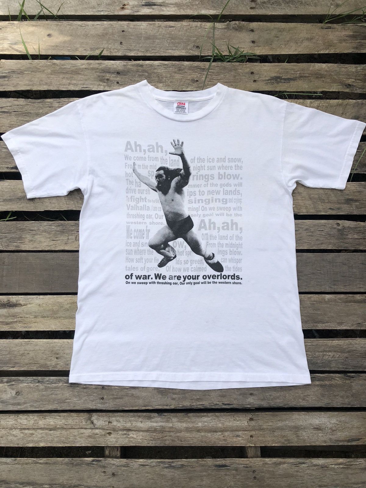Vintage × WCW/nWo × WWF Rare!! Vintage 90s Andre The Giant Wrestling Tshirt Wwe Wwf Size US L / EU 52-54 / 3 - 1 Thumbnail