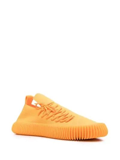 Bottega Veneta o1lf3ng10825 Ripple Sneakers in Orange Size US 10 / EU 43 - 2 Thumbnail