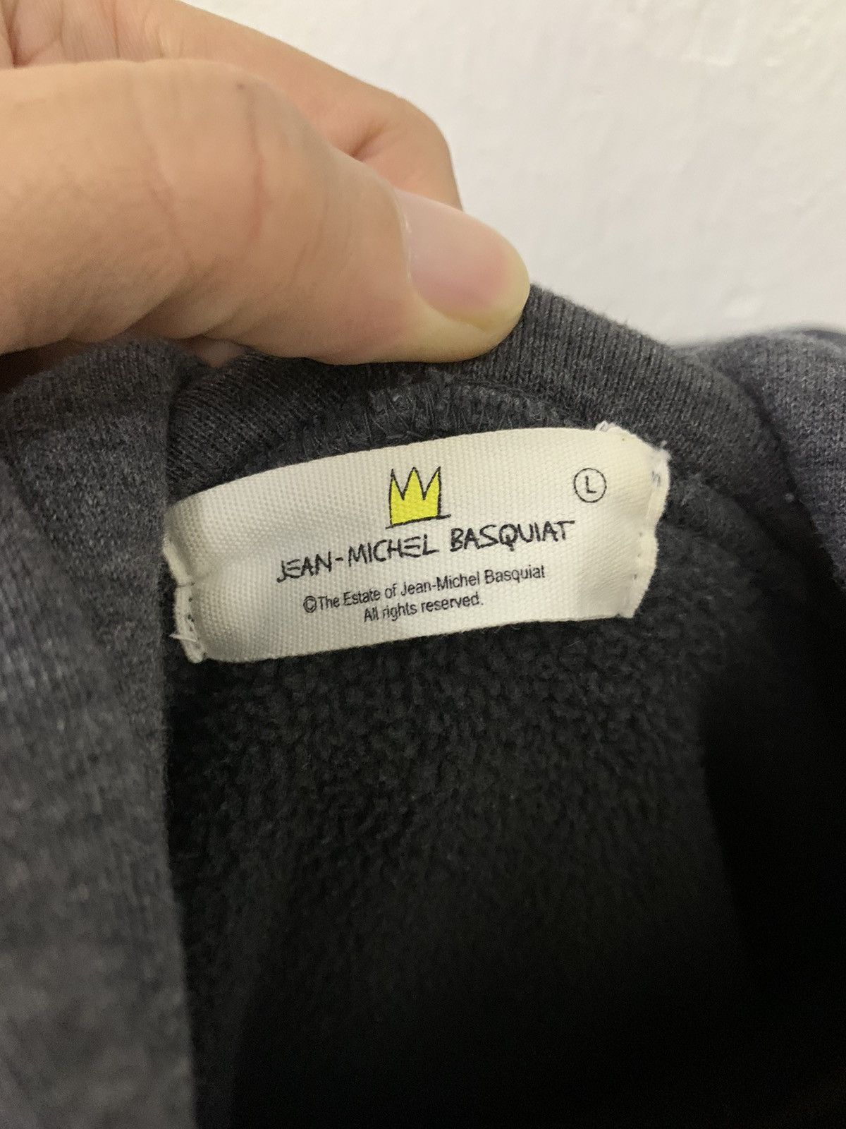 Uniqlo Vintage Uniqlo KING PLEASURE Jean Michel Basquait Hoodie Size US L / EU 52-54 / 3 - 7 Thumbnail