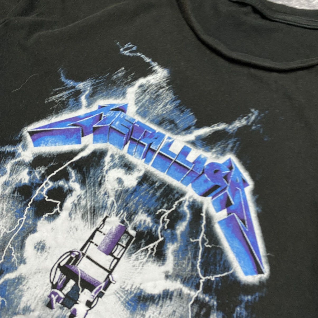 Band Tees Vintage Metallica Ride The Lightning 2017 Big logo tee Size US M / EU 48-50 / 2 - 4 Thumbnail