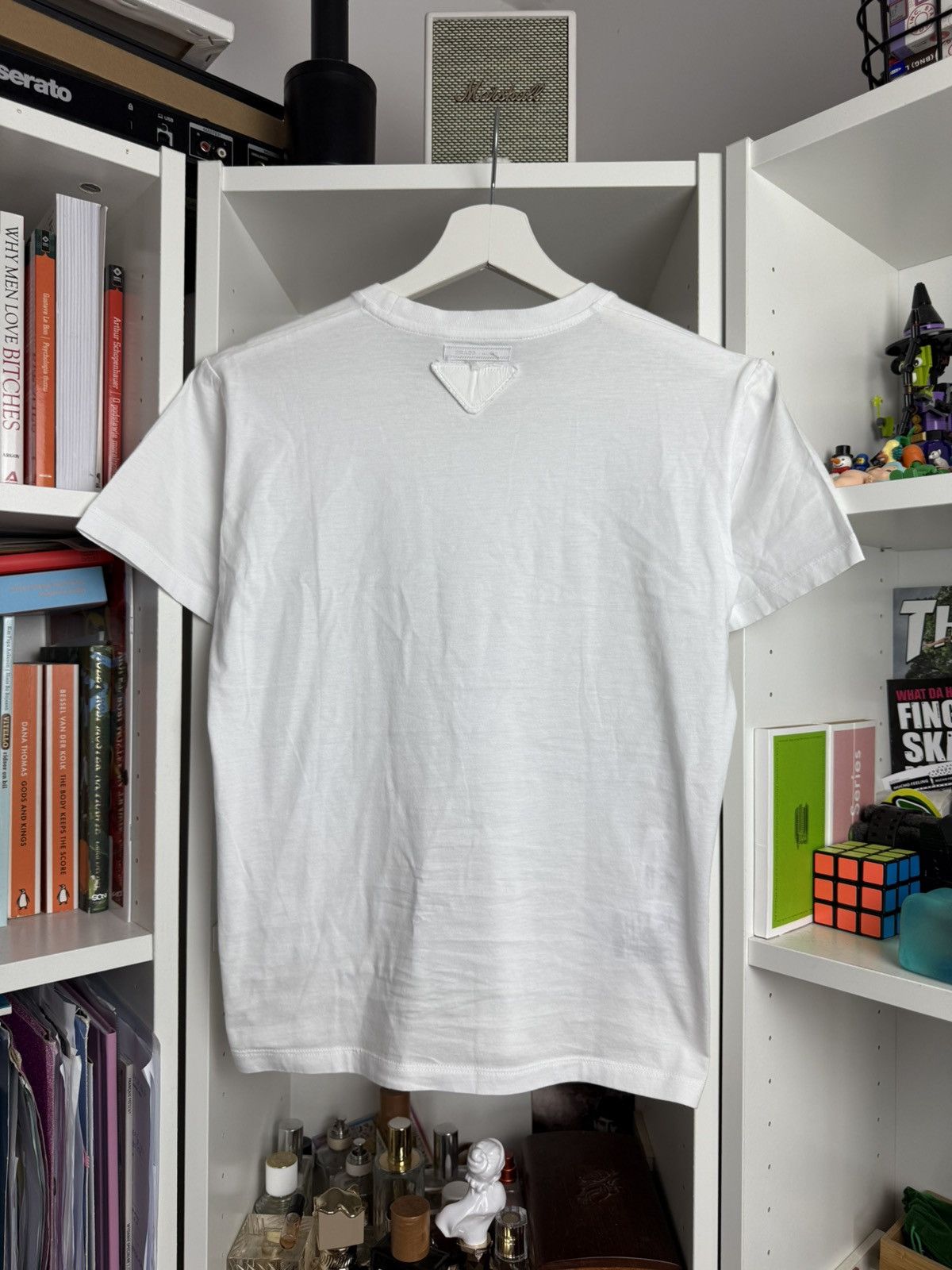 Designer × Prada Prada basic white short sleeve t-shirt tee M designer casual Size M / US 6-8 / IT 42-44 - 2 Thumbnail