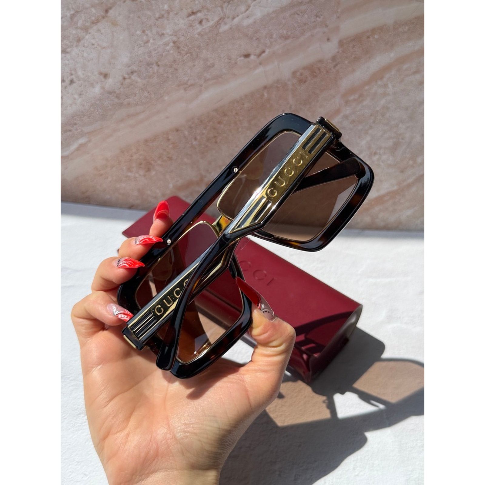 Gucci NEW Gucci GG0900S Havana Brown Aviator Sunglasses $650 Size ONE SIZE - 4 Thumbnail