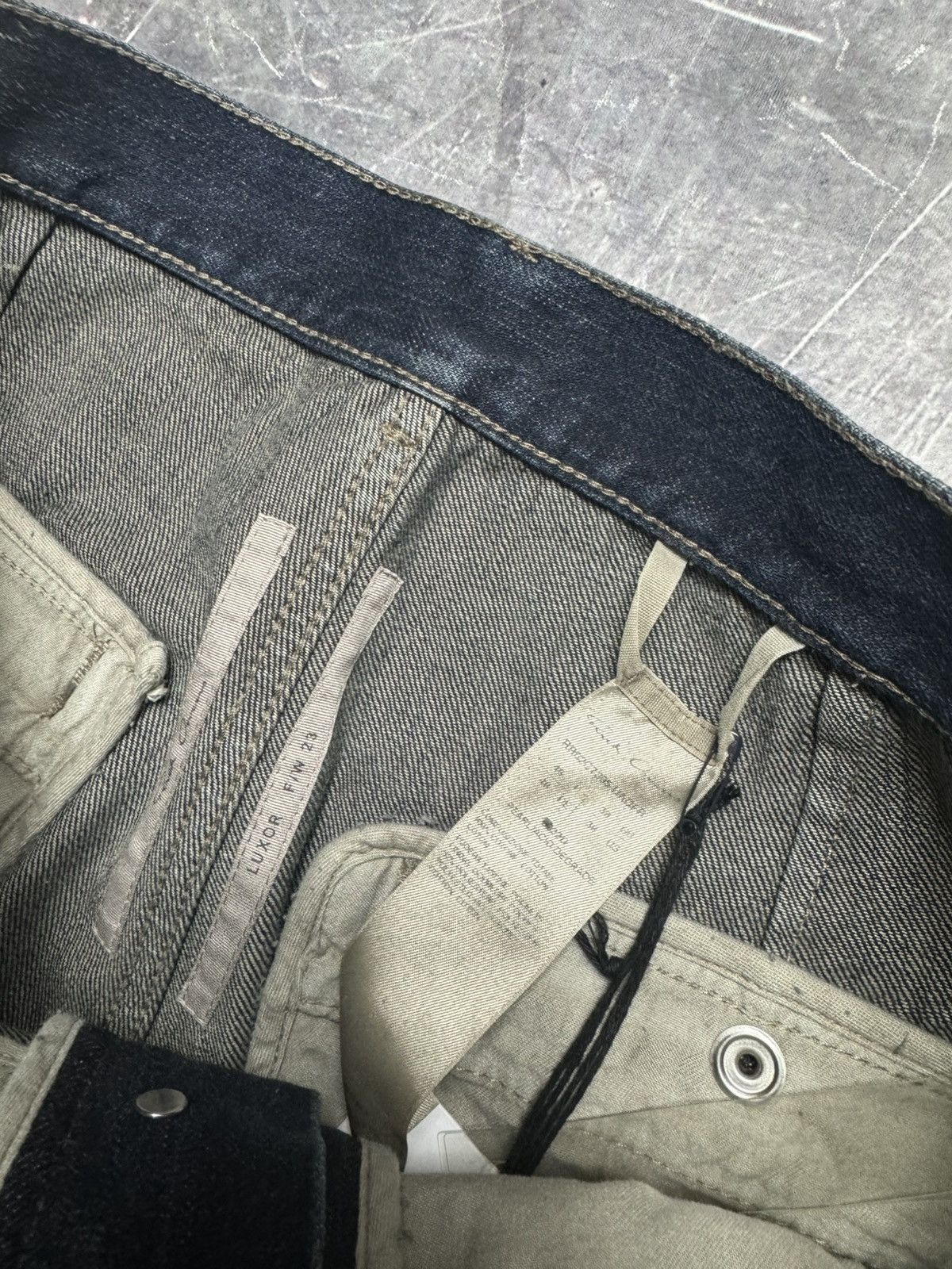 Rick Owens Rick Owens Tailored Bela Distressed Denim Jeans Size US 32 / EU 48 - 14 Thumbnail