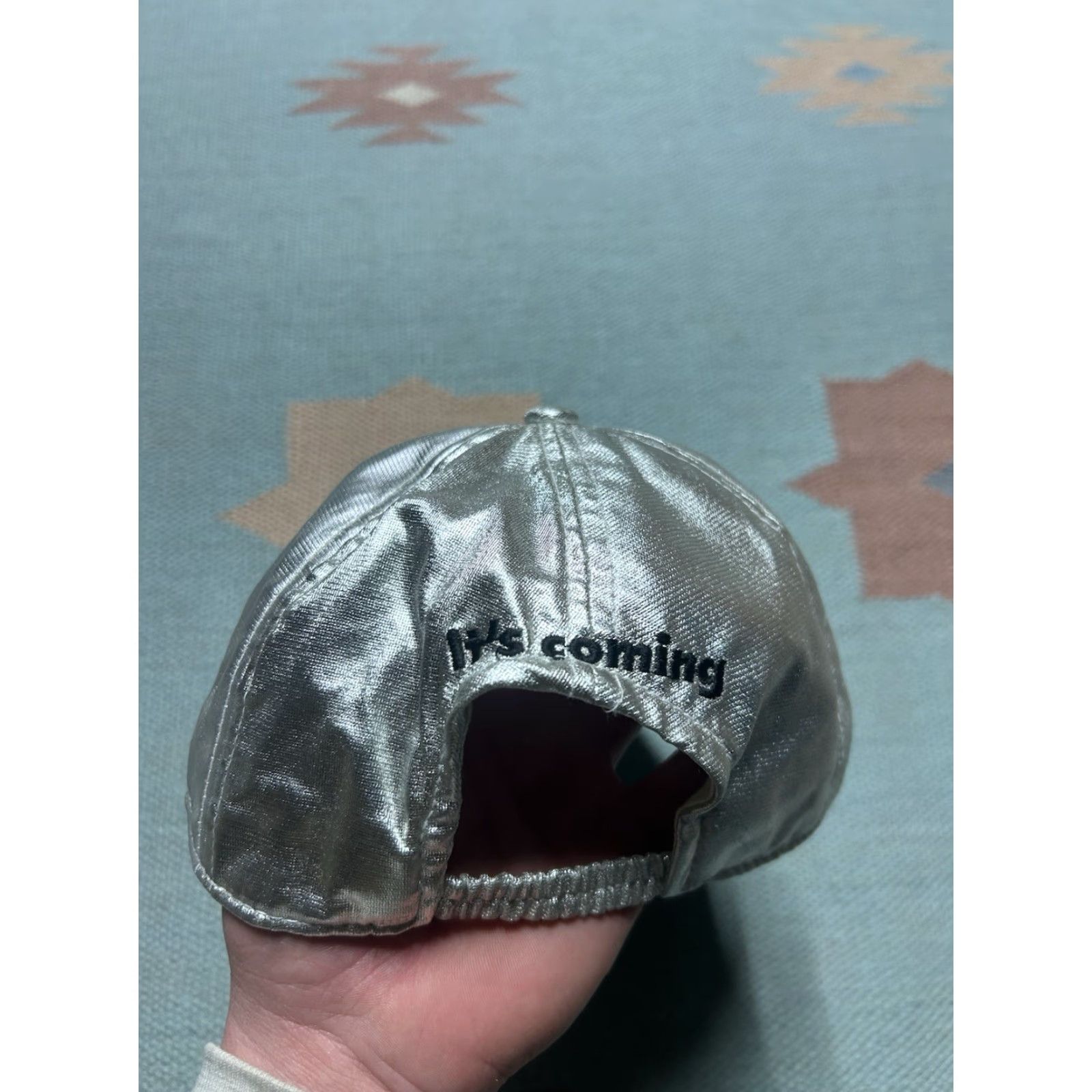 Vintage VINTAGE Baseball Cap Millennium 2000 Silver Nylon Stretch One Size Men Hat Cap Size ONE SIZE - 5 Thumbnail