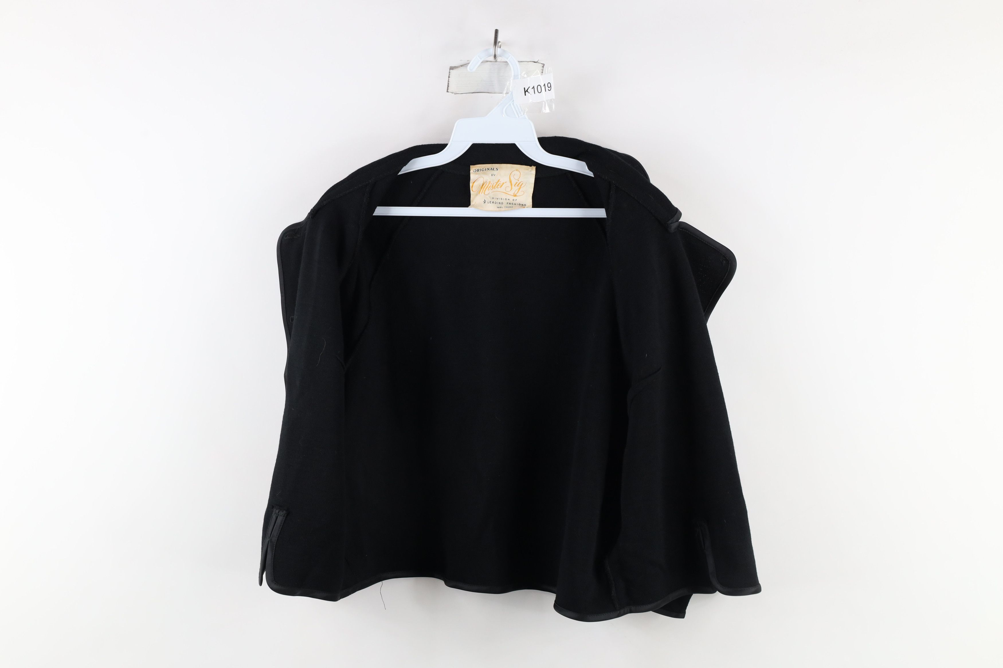 Vintage Vintage 50s 60s Rockabilly Trim Wool Knit Blazer Jacket USA Size M / US 6-8 / IT 42-44 - 7 Thumbnail